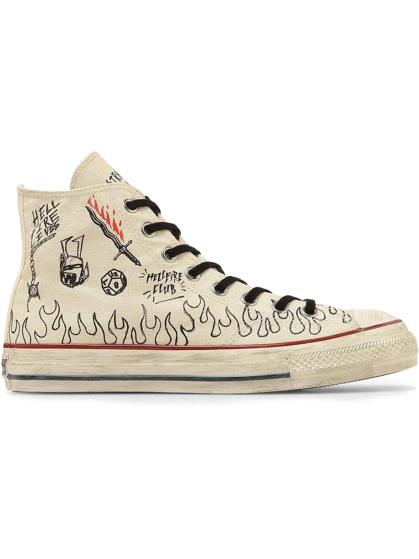 Мужские кроссовки Lifestyle Converse Chuck Taylor All Star Aged 87 HC Hi Stranger Things — изображение 1 из 2, прозрачный