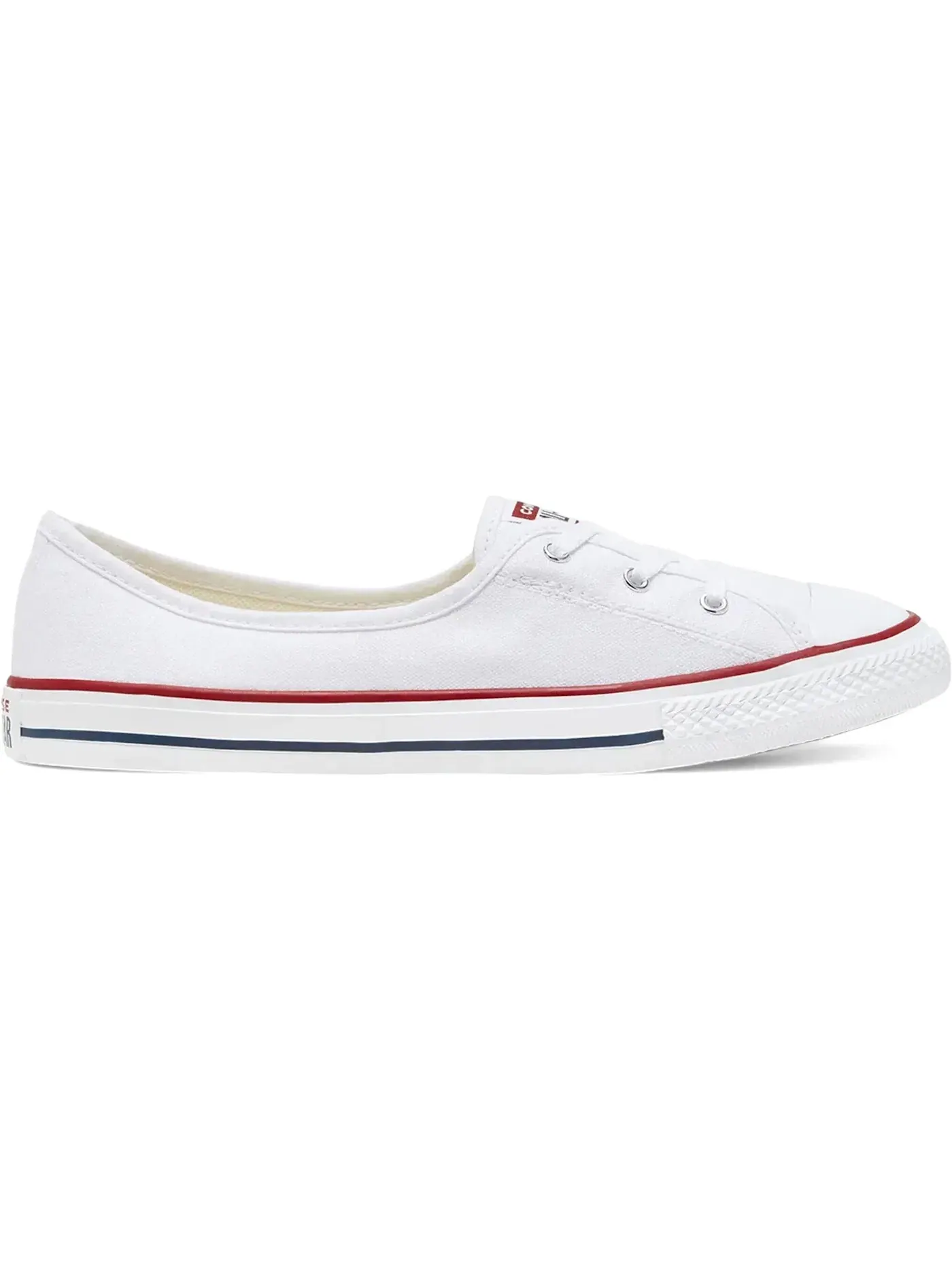 Женские тапочки-слипоны с принтом Converse Chuck Taylor All Star Ballet Lace Slip — изображение 1 из 2, белый