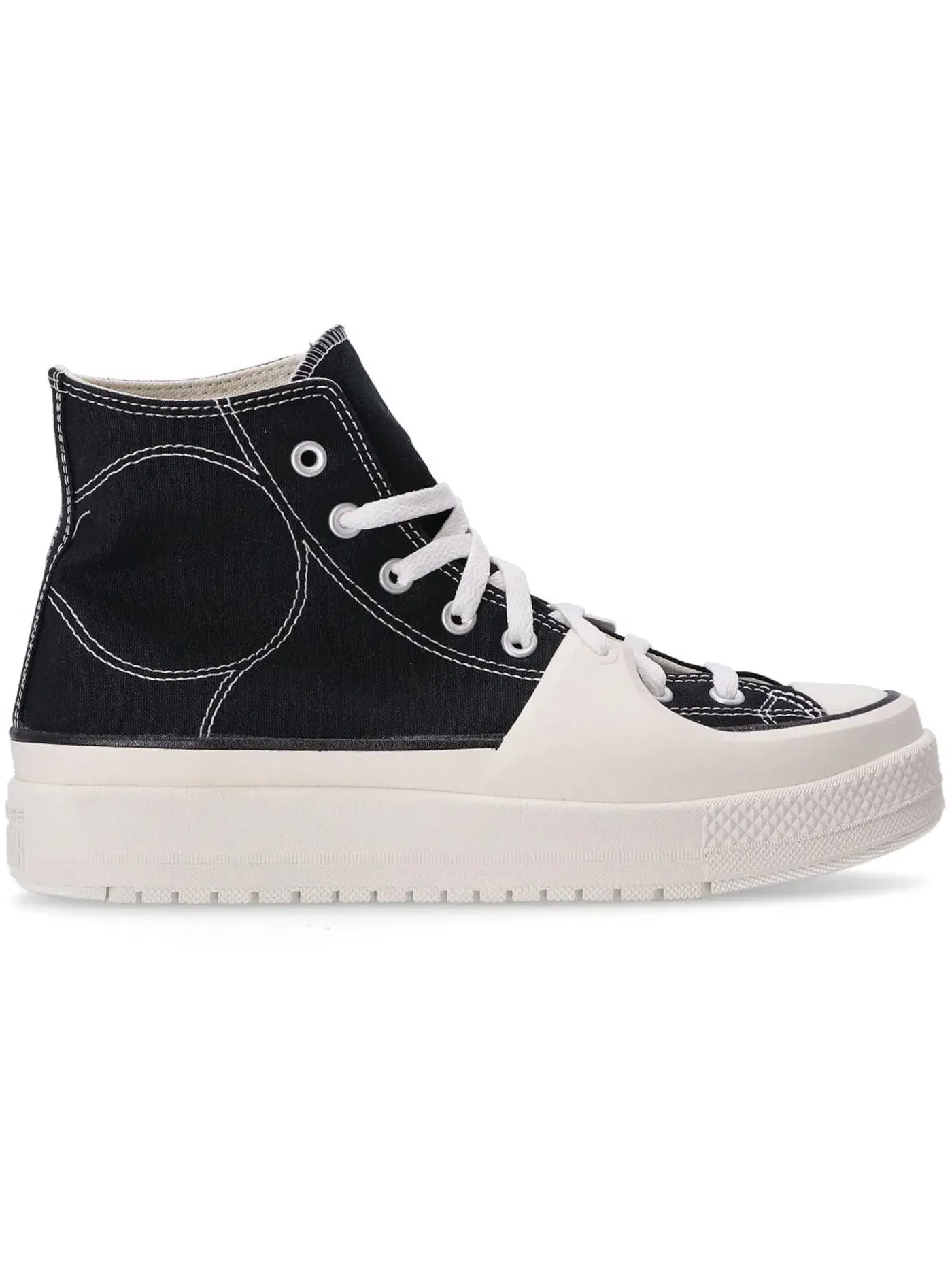 Мужские кроссовки высокие с принтом Converse Chuck Taylor All Star Construct Hi — изображение 1 из 2, черный/винтажный белый