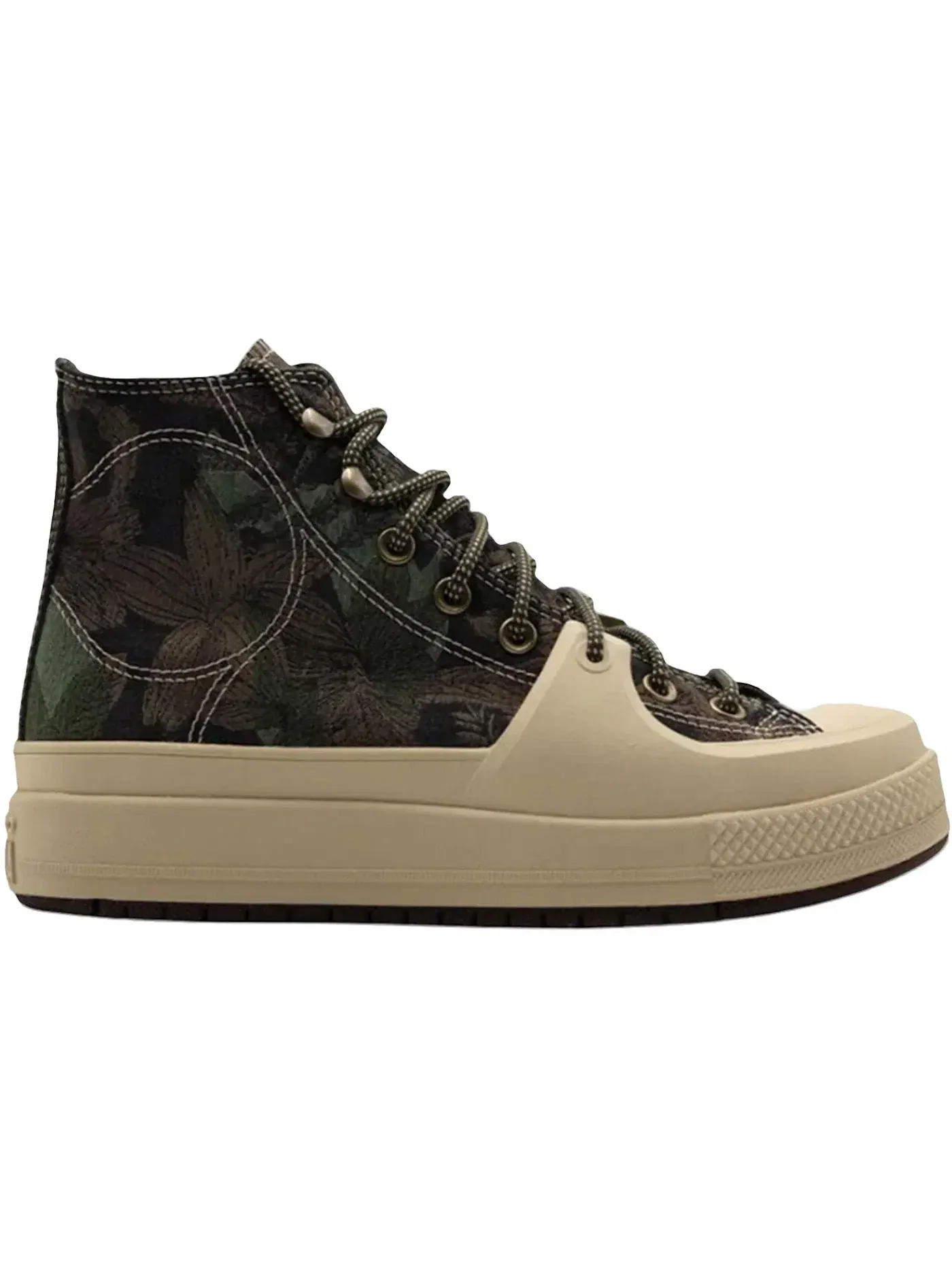 Мужские кроссовки высокие из плотной ткани Converse Chuck Taylor All Star Construct Hi, Oat Milk/Roasted/Grassy