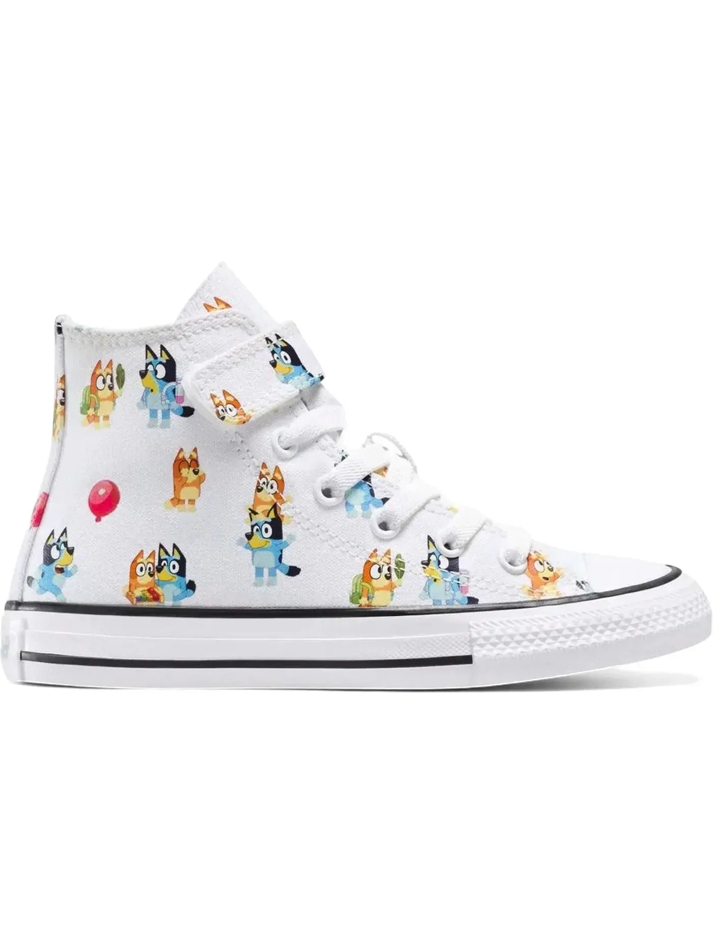 Детские кеды с принтом Converse Chuck Taylor All Star EasyOn Hi Converse — изображение 1 из 2, белый/мульти/черный