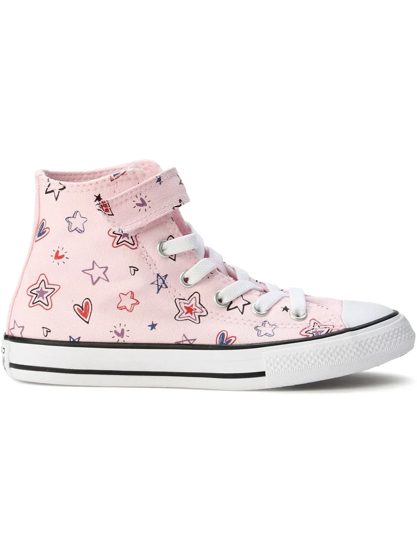 Детские кроссовки с принтом Converse Chuck Taylor All Star EasyOn Hi Converse — изображение 1 из 2, розовый/красный
