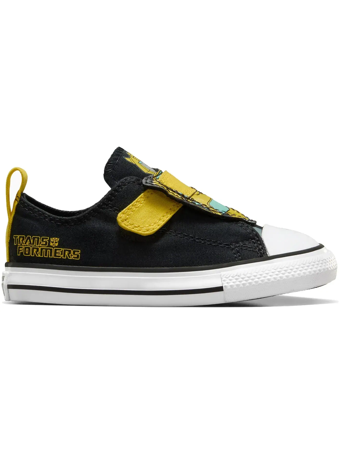 Детские кеды с принтом Transformers Bumblebee Converse — изображение 1 из 2, черный/желтый/красный