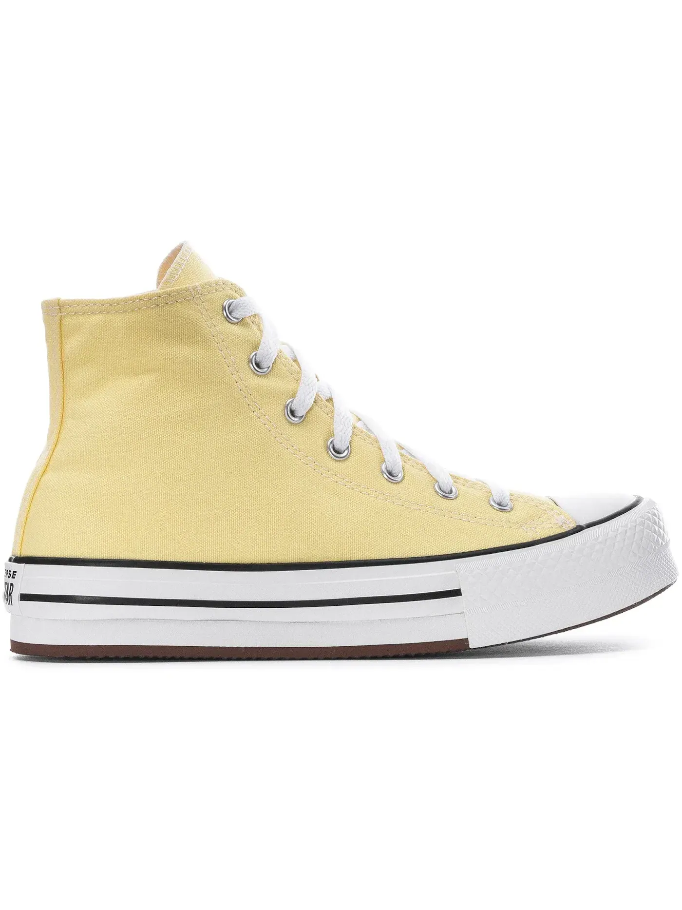 Детские кеды с завышенной подошвой Converse Chuck Taylor All Star Eva Lift Hi — изображение 1 из 3, белый/черный