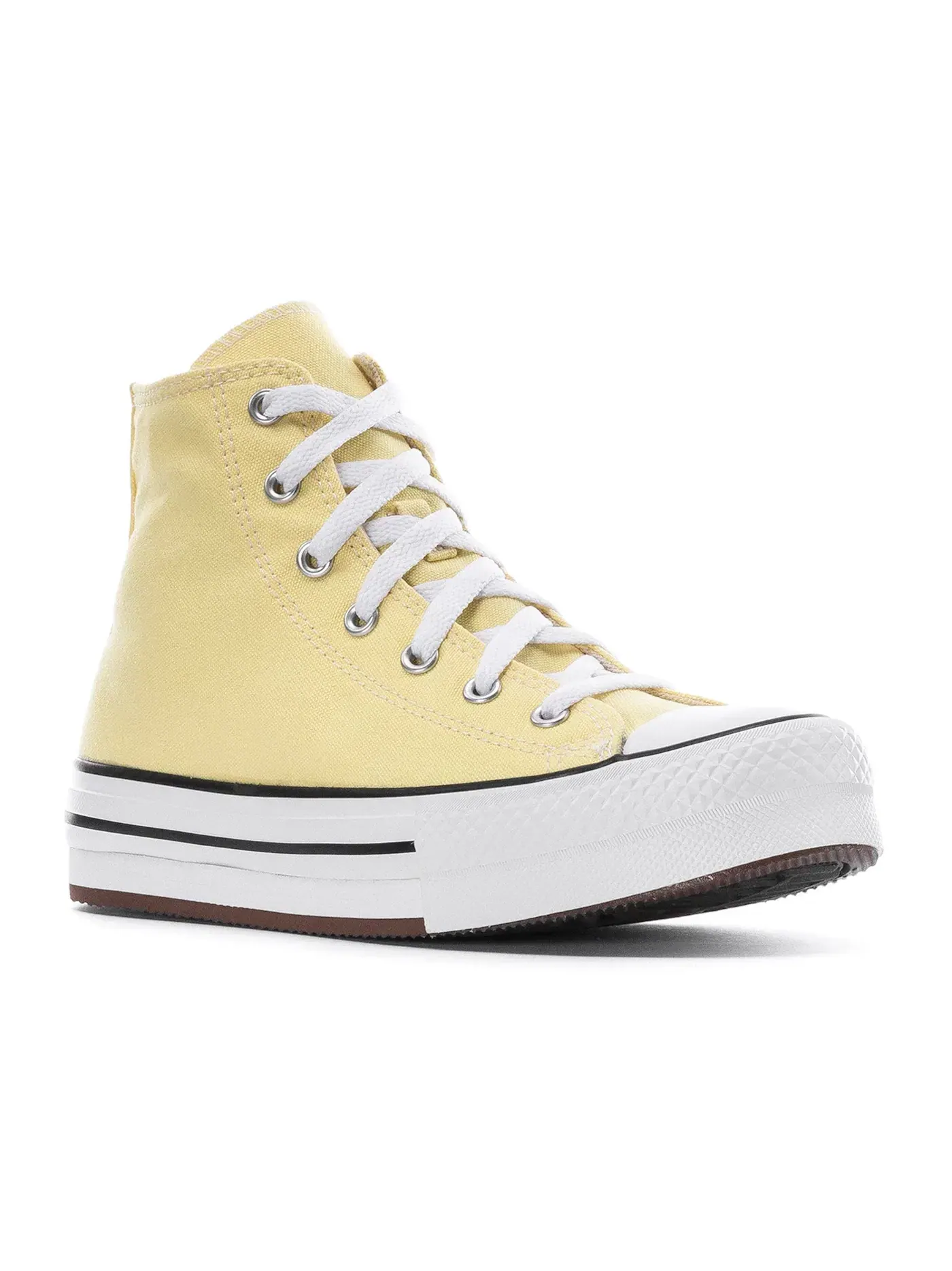 Детские кеды с завышенной подошвой Converse Chuck Taylor All Star Eva Lift Hi — изображение 3 из 3, белый/черный