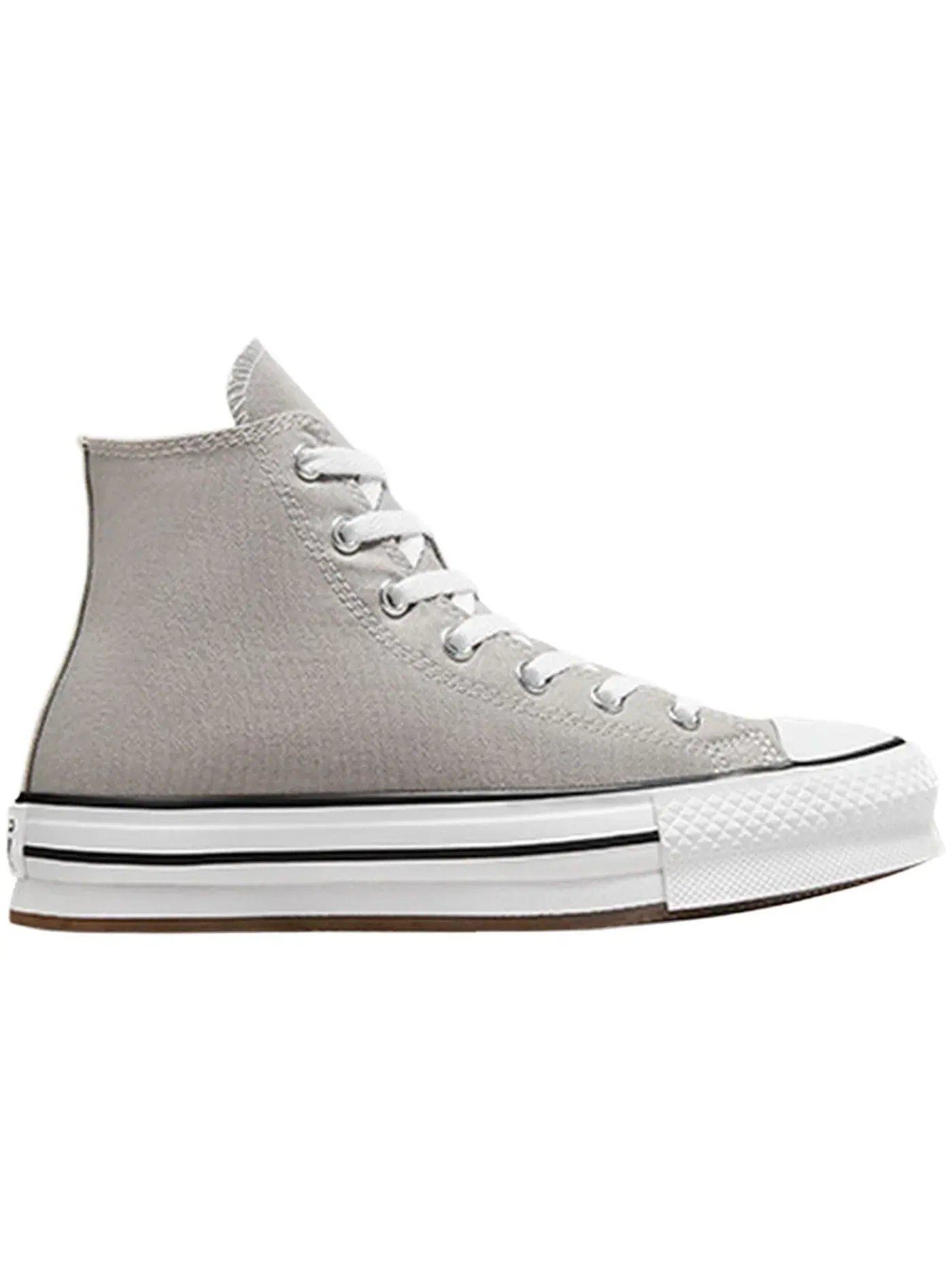 Детские кроссовки на платформе Converse Chuck Taylor All Star EVA Lift Platform Hi — изображение 1 из 2, белый/черный