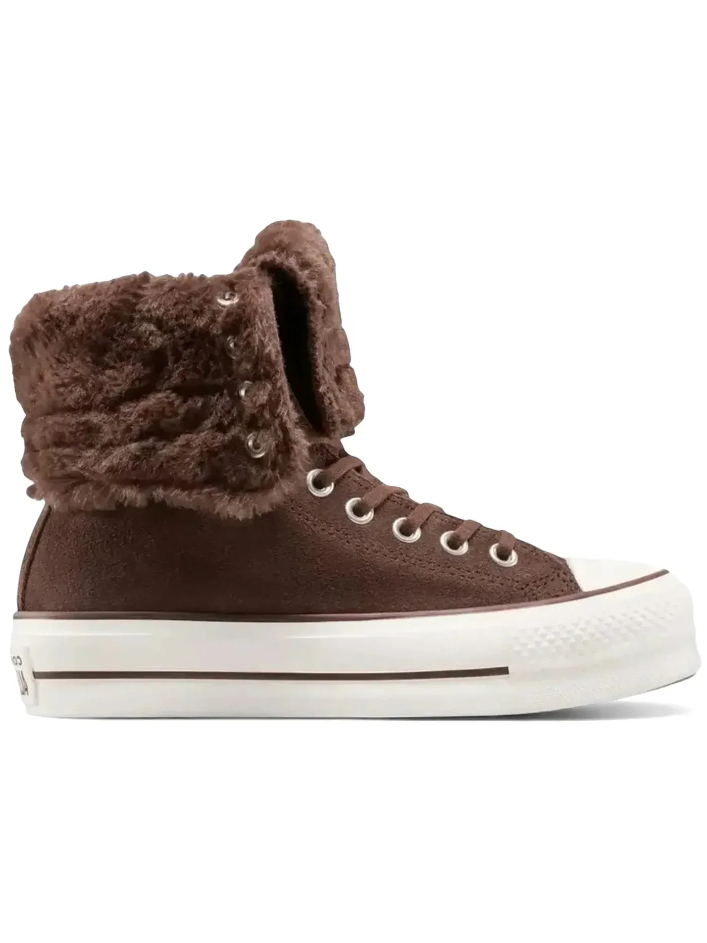 Женские кеды с отворотом Converse Chuck Taylor All Star Fold Over Hi, Totally Fudged — изображение 1 из 2