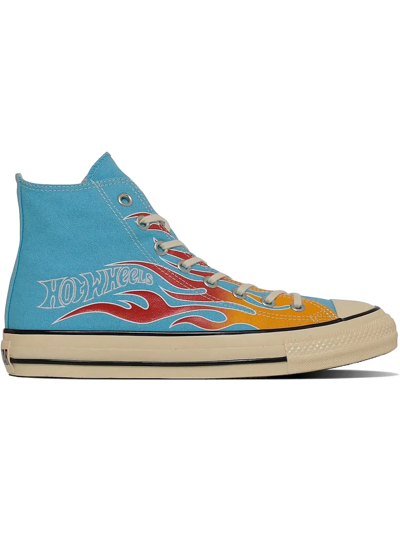 Мужские кеды с принтом Converse Chuck Taylor All Star Hi Aged Hot Wheels Flames — изображение 1 из 2, синий