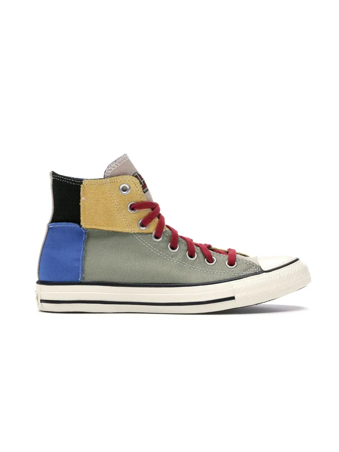 Мужские кроссовки с патчворк-дизайном Converse Chuck Taylor All Star Hi BHM — изображение 1 из 5, зеленый