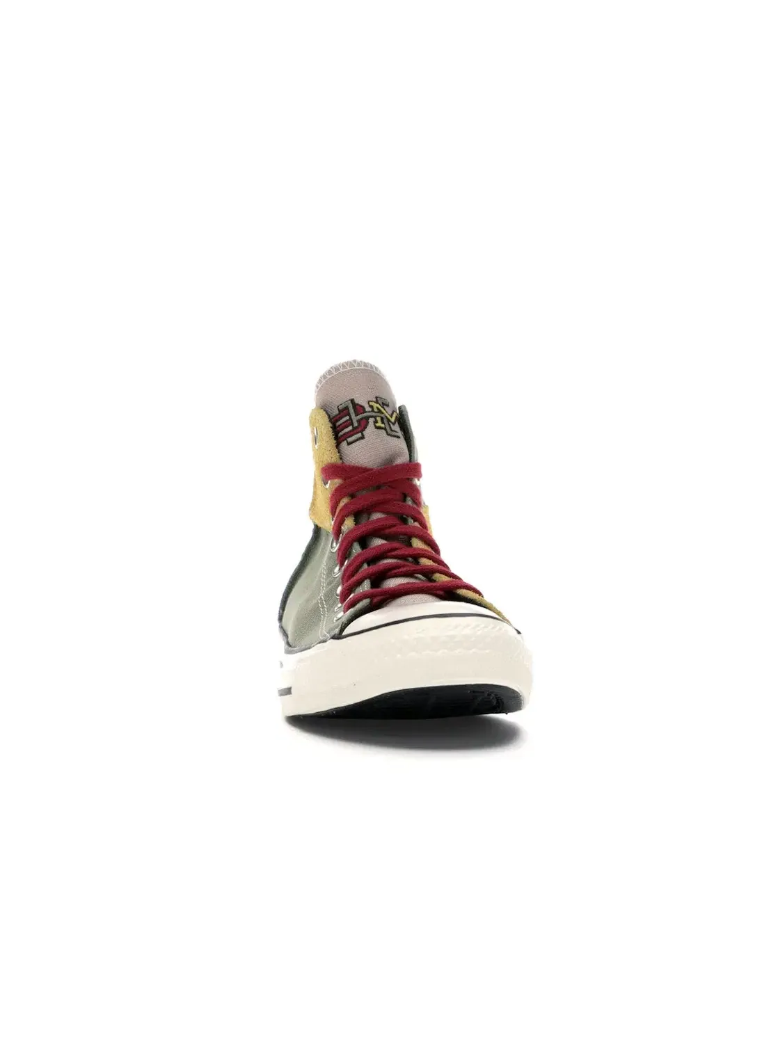 Мужские кроссовки с патчворк-дизайном Converse Chuck Taylor All Star Hi BHM — изображение 3 из 5, зеленый