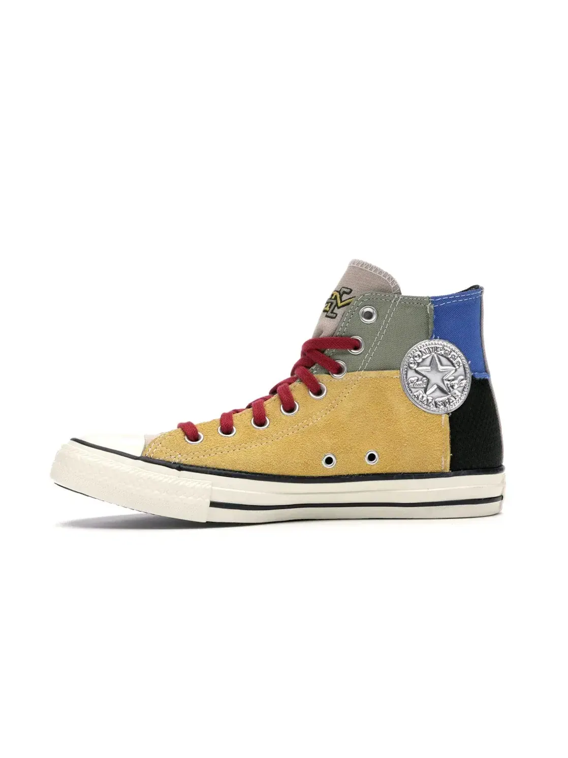 Мужские кроссовки с патчворк-дизайном Converse Chuck Taylor All Star Hi BHM — изображение 4 из 5, зеленый
