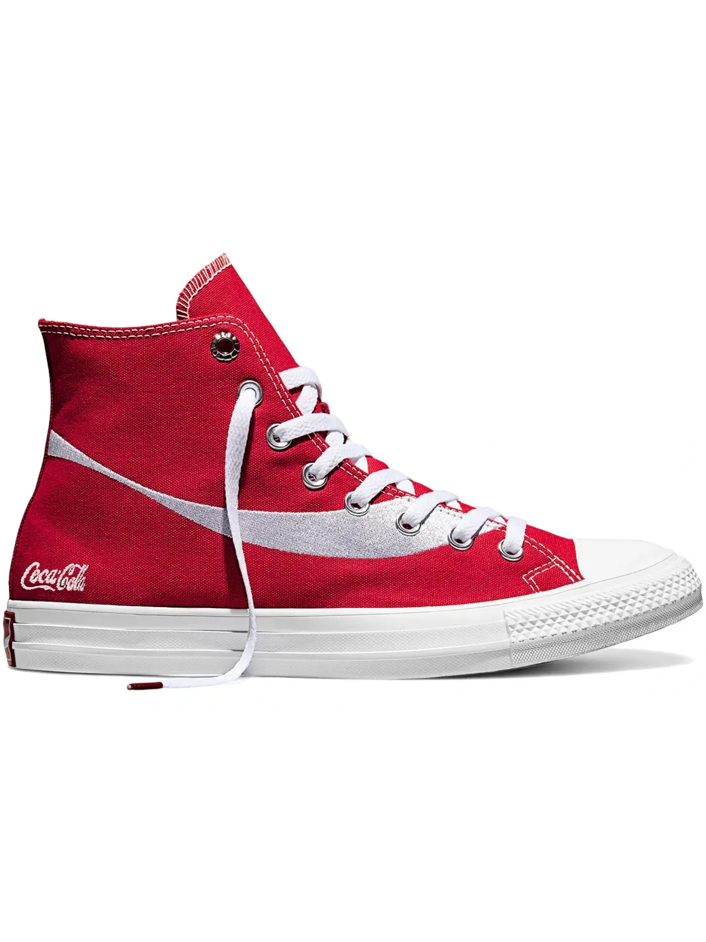 Мужские кеды кроссовки Converse Chuck Taylor All Star Hi — изображение 1 из 2, красный/белый