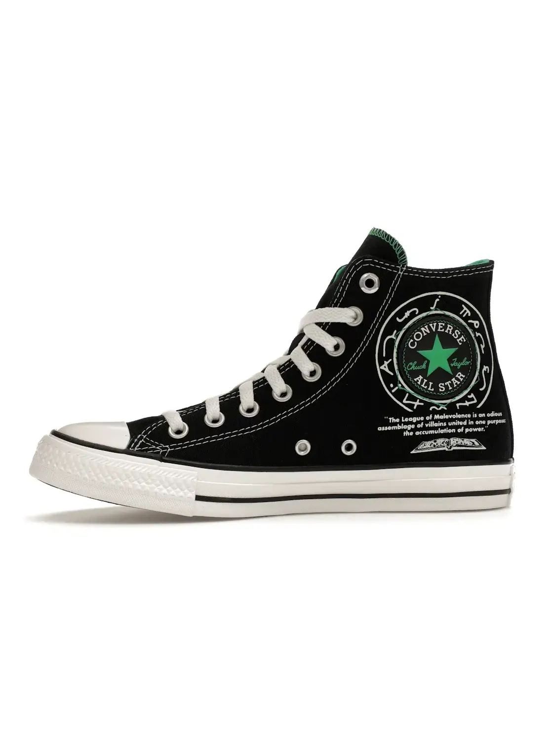 Мужские кроссовки Lifestyle Converse Chuck Taylor All Star Hi — изображение 4 из 5, черный/зеленый/белый