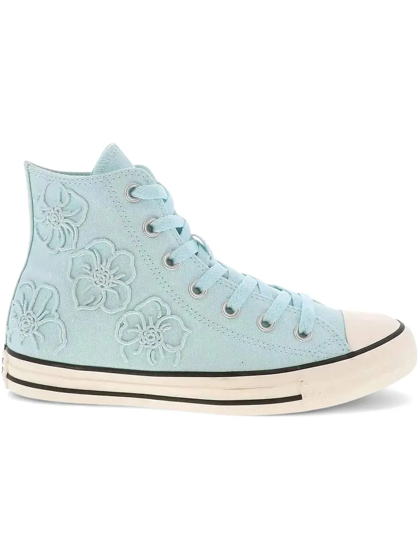 Женские кроссовки с цветочным принтом Converse Chuck Taylor All Star Hi, Rained Out/Egret — изображение 1 из 2