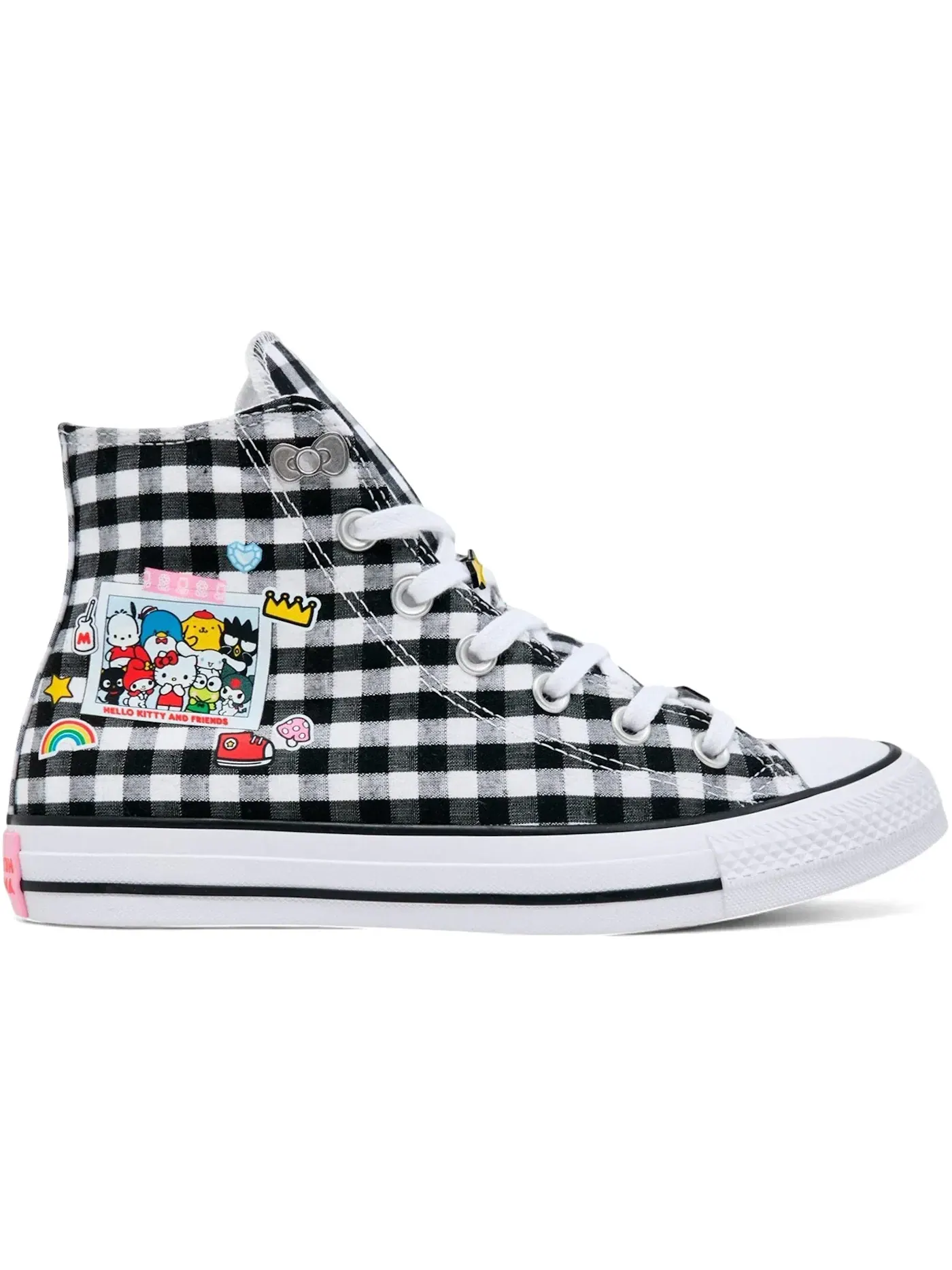 Мужские кеды Converse Chuck Taylor All Star Hi — изображение 1 из 2, черный/белый/розовый