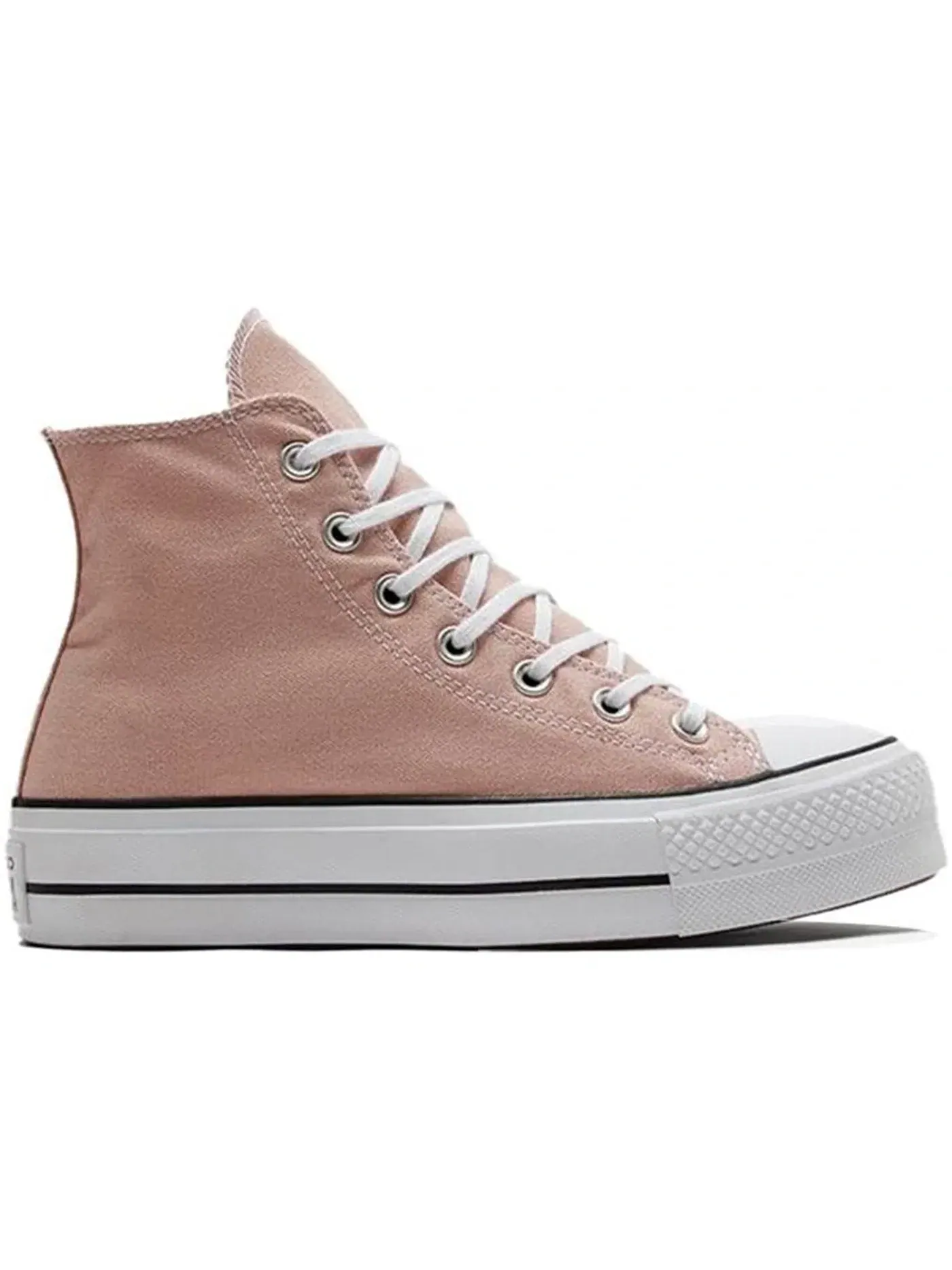 Женские кроссовки с принтом Converse Chuck Taylor All Star Hi Lift Platform — изображение 1 из 2, розовый