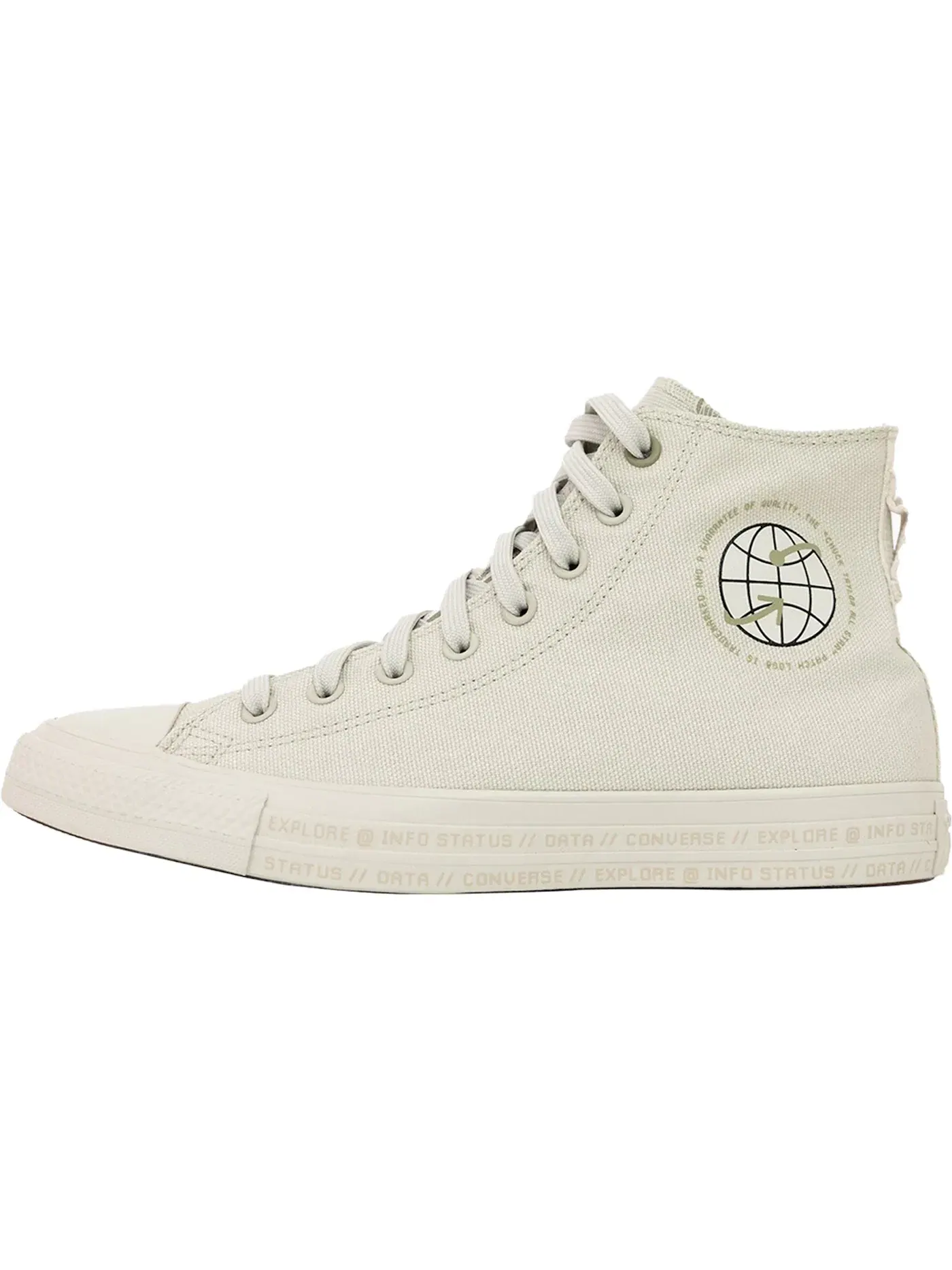 Унисекс кроссовки из текстиля Converse Chuck Taylor All Star Hi, Light Bone/Surplus — изображение 1 из 2