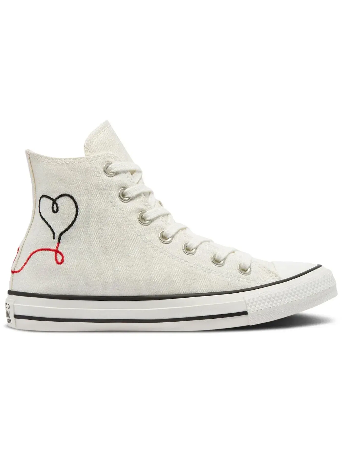 Мужские кроссовки с высоким верхом Converse Chuck Taylor All Star Hi Made with Love — изображение 1 из 2, белый//черный
