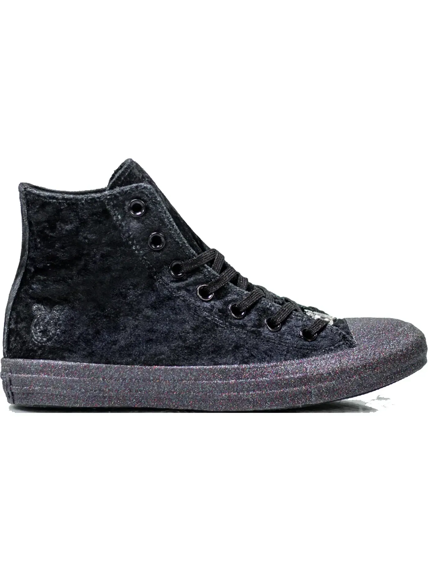 Женские кеды без шнуровки с принтом Converse Chuck Taylor All Star — изображение 1 из 2, черный/серебристый-белый