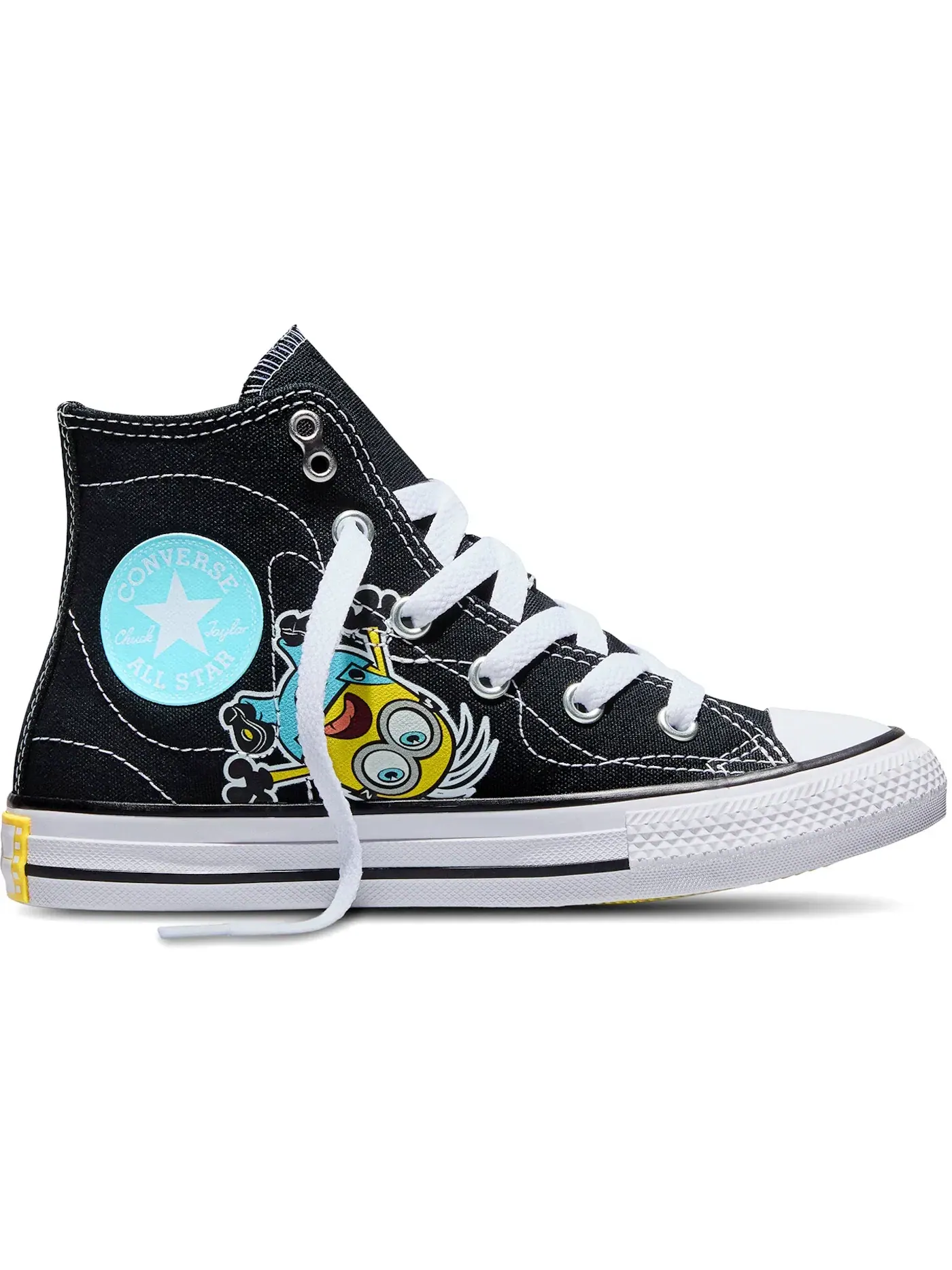 Детские кеды Lifestyle Converse Chuck Taylor All Star Hi — изображение 1 из 2, черный/мульти/белый