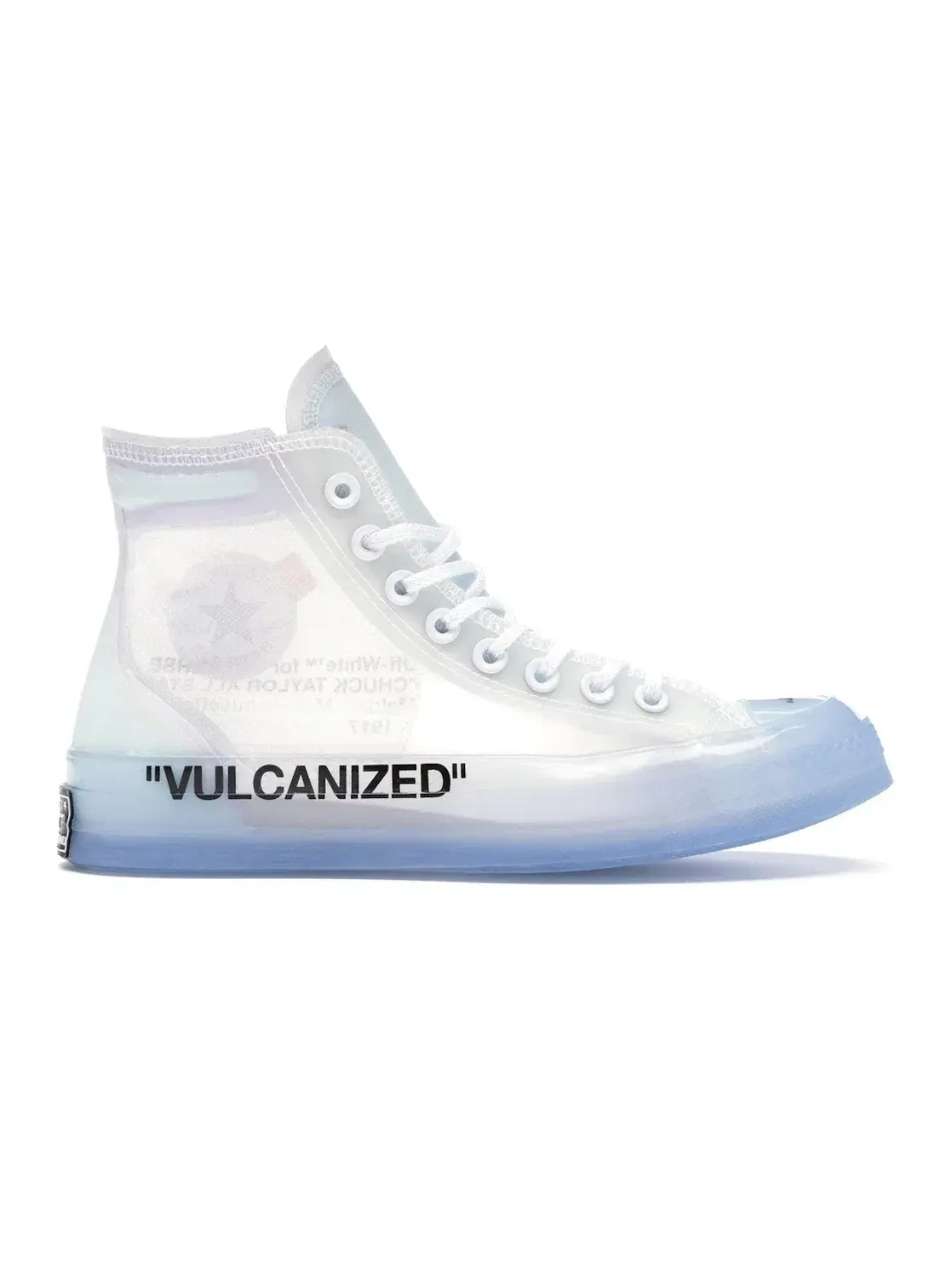 Мужские кроссовки высокие Converse Chuck Taylor All Star Vulcanized Hi — изображение 1 из 5, белый/-синий