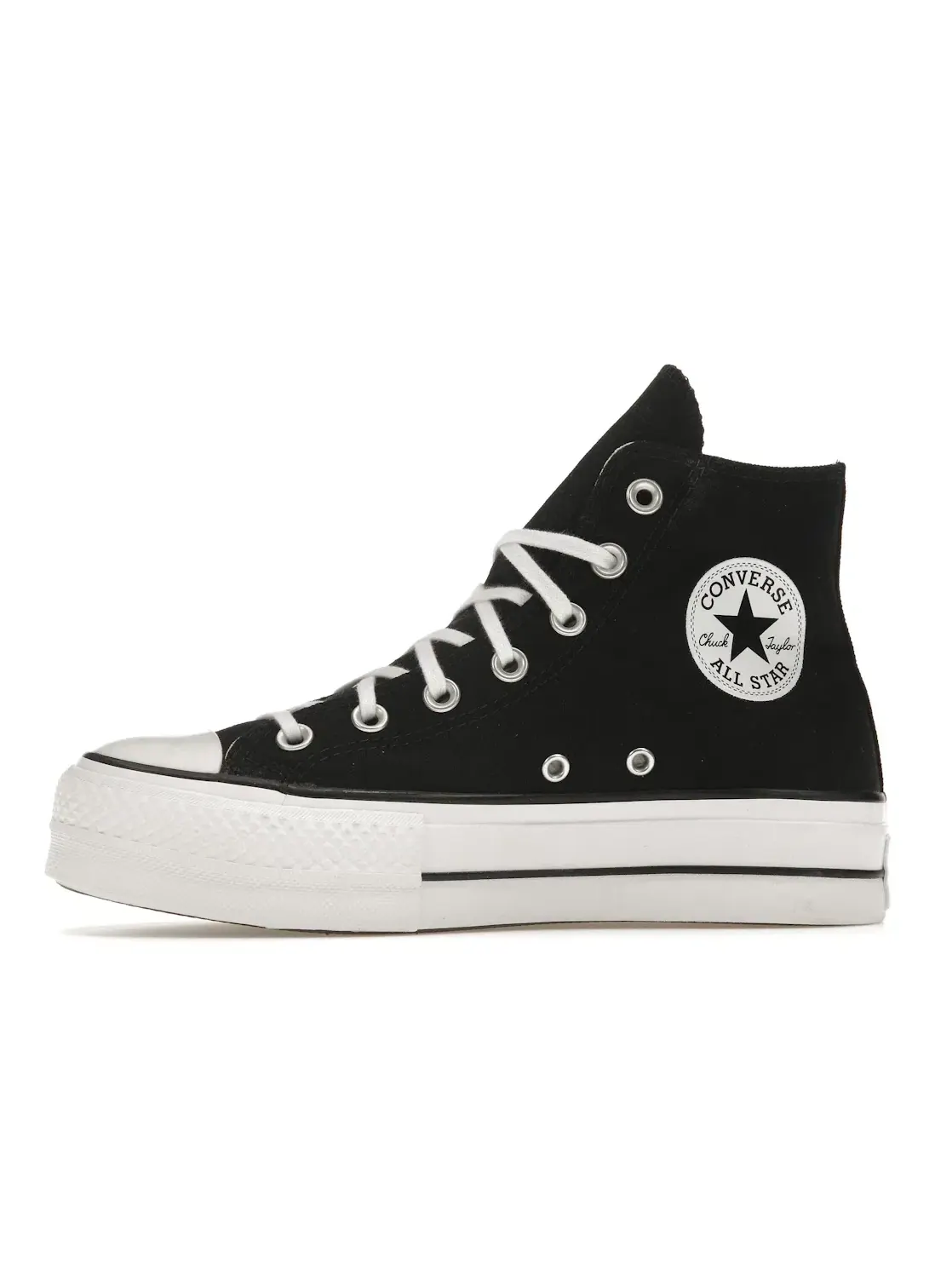 Женские кеды на платформе Converse Chuck Taylor All Star Hi — изображение 4 из 5, черный/белый/белый