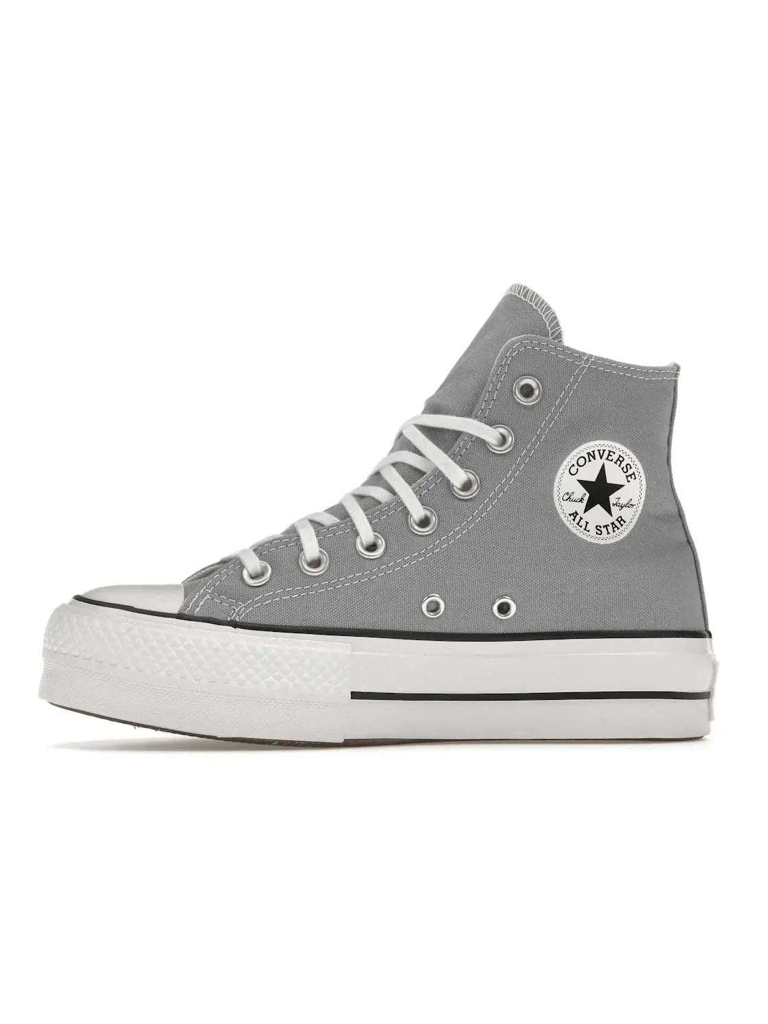 Женские кроссовки на платформе Converse Chuck Taylor All Star Hi Platform — изображение 4 из 5, белый/черный