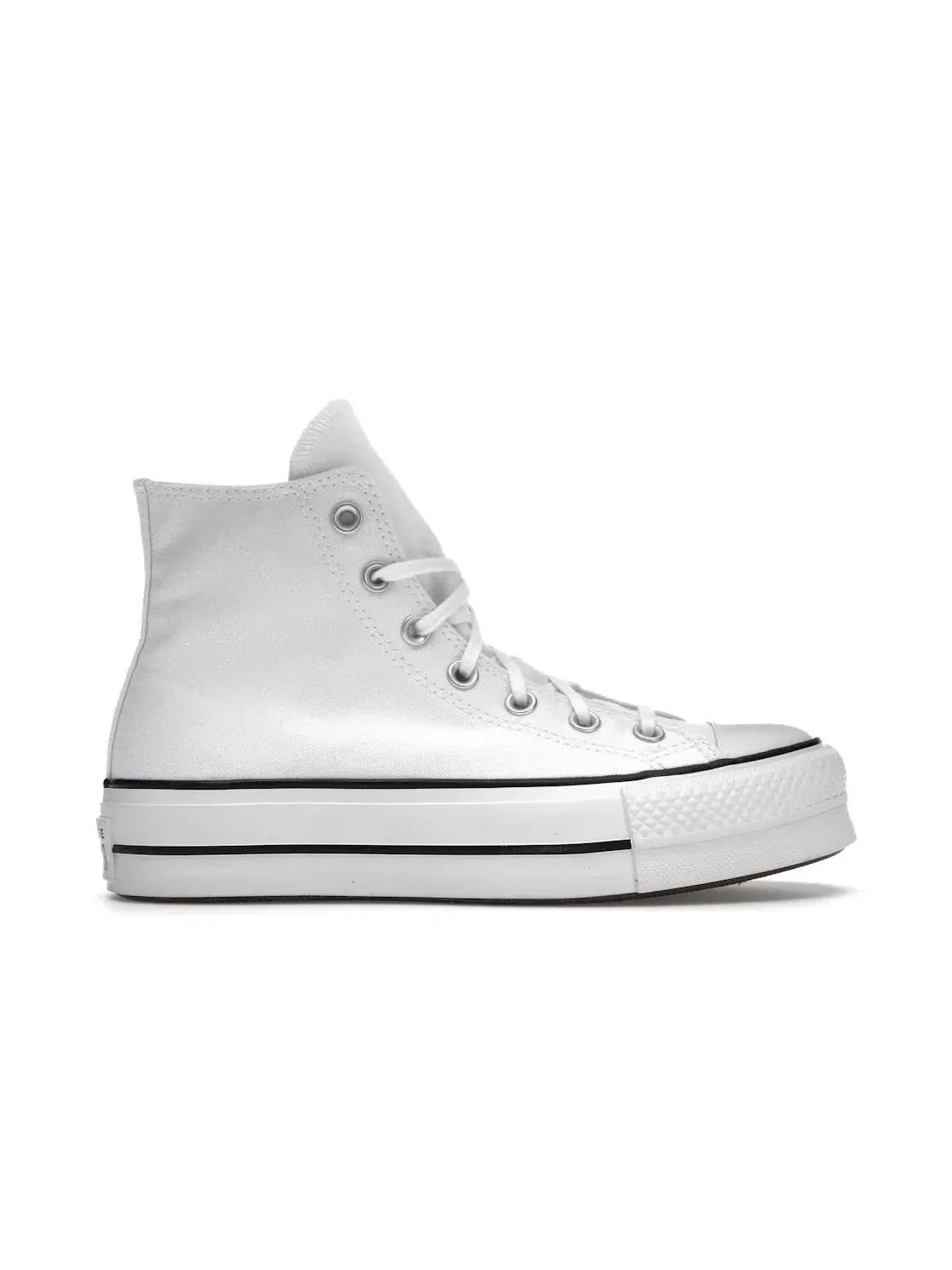Женские кроссовки на платформе Converse Chuck Taylor All Star Hi — изображение 1 из 5, белый/черный/белый