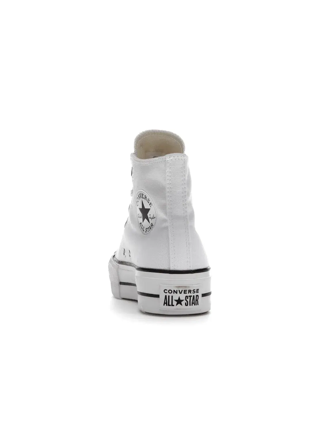 Женские кроссовки на платформе Converse Chuck Taylor All Star Hi — изображение 5 из 5, белый/черный/белый