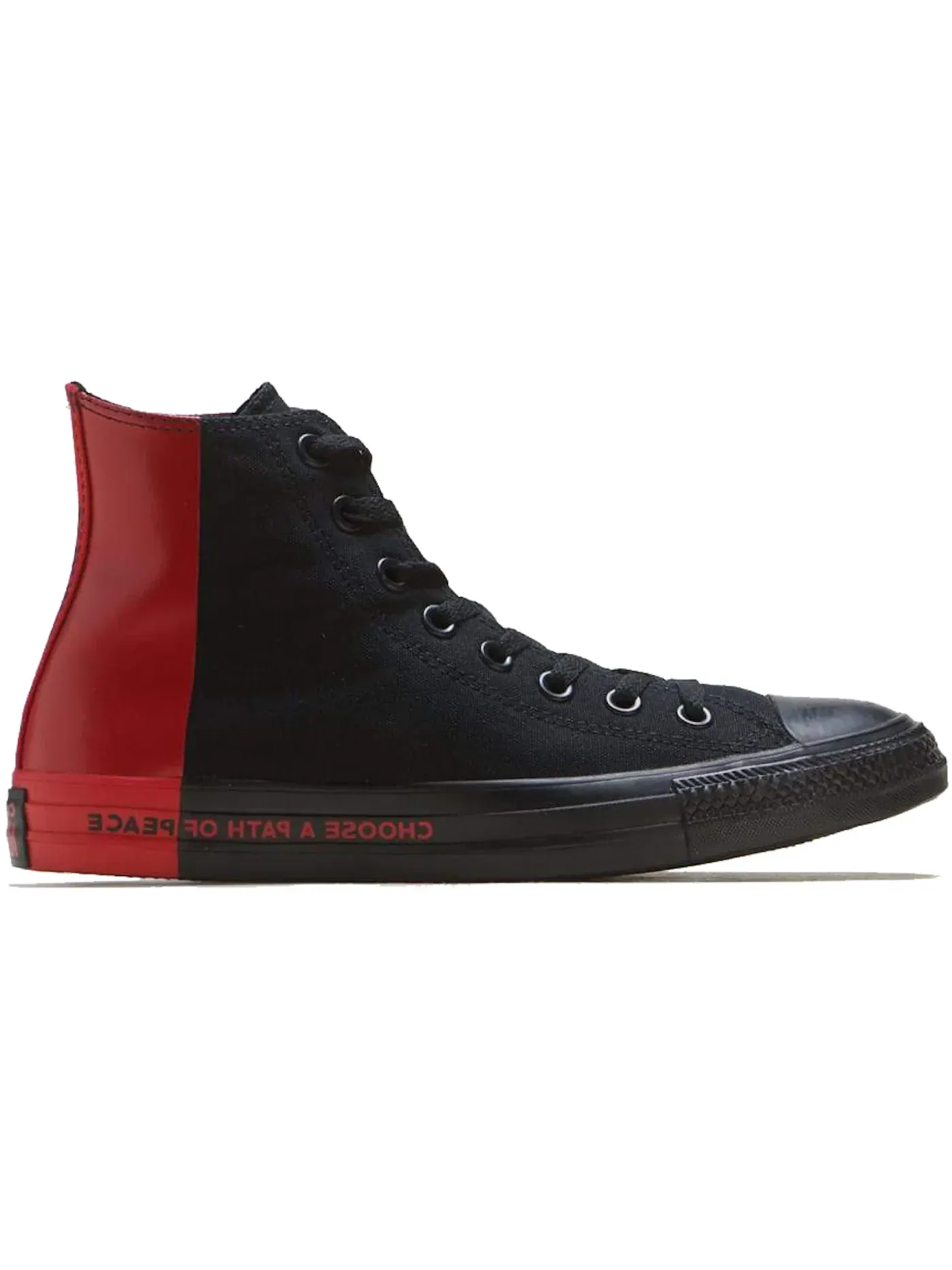 Мужские кроссовки высокие с принтом Converse Chuck Taylor All Star Hi Seek Peace — изображение 1 из 1, черный/красный/черный