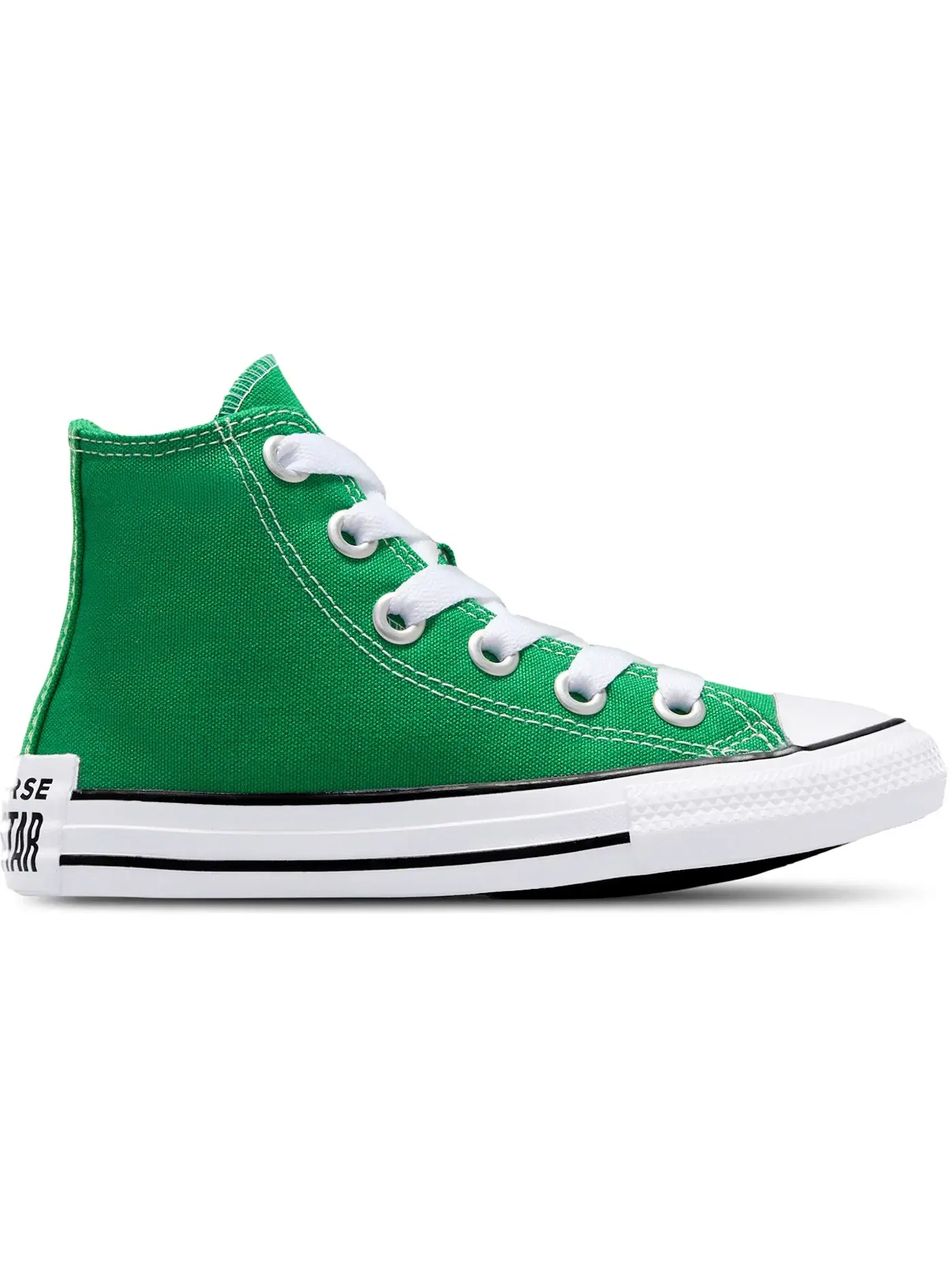 Детские кроссовки высокие с принтом Converse Chuck Taylor All Star Hi — изображение 1 из 2, зеленый/белый/черный