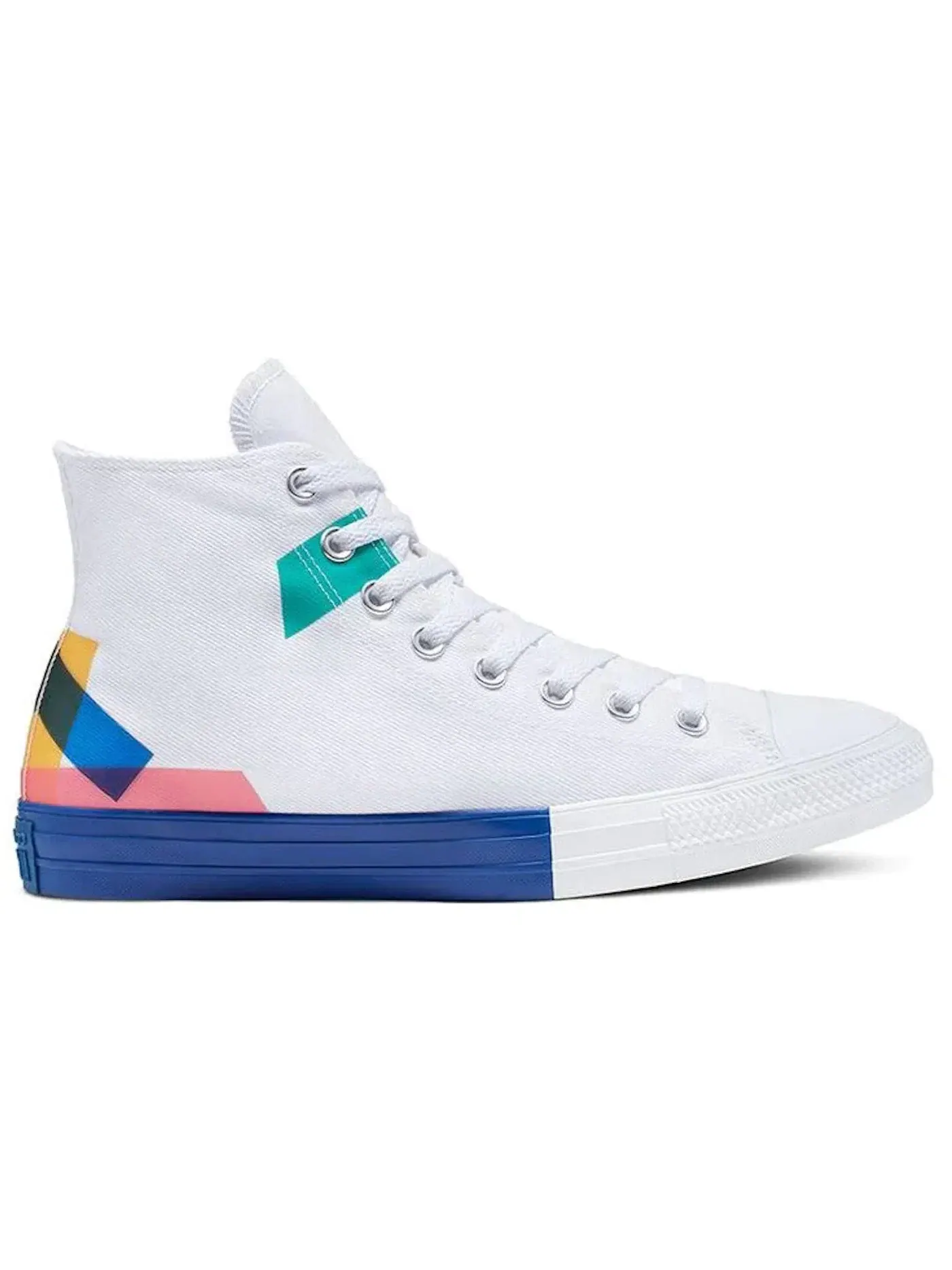 Мужские кеды lifestyle Converse Chuck Taylor All Star Hi — изображение 1 из 2, белый/синий/красный