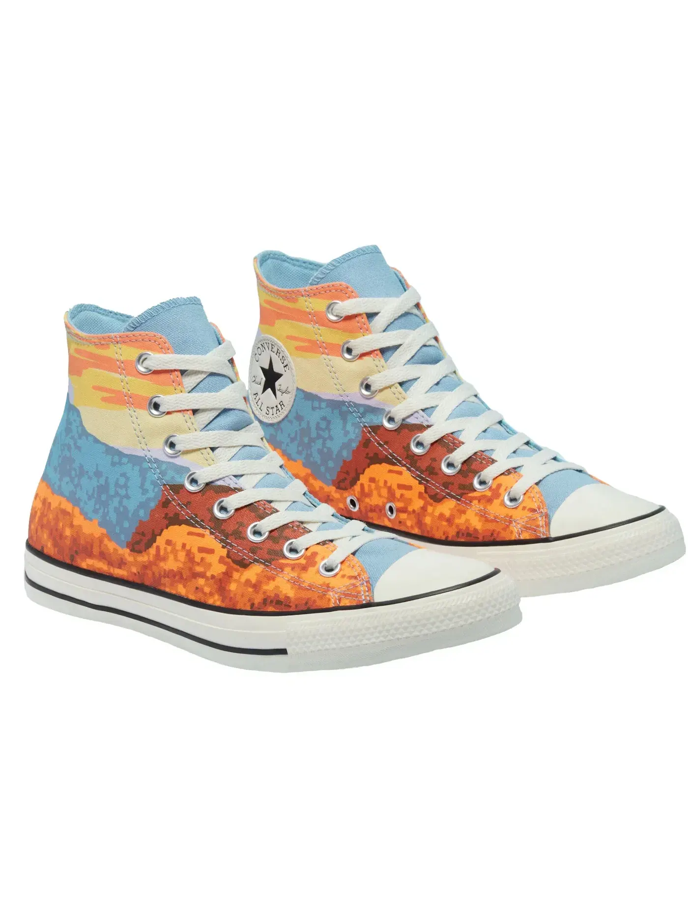 Мужские кроссовки на шнуровке Converse Chuck Taylor All Star Hi — изображение 1 из 3, оранжевый/синий