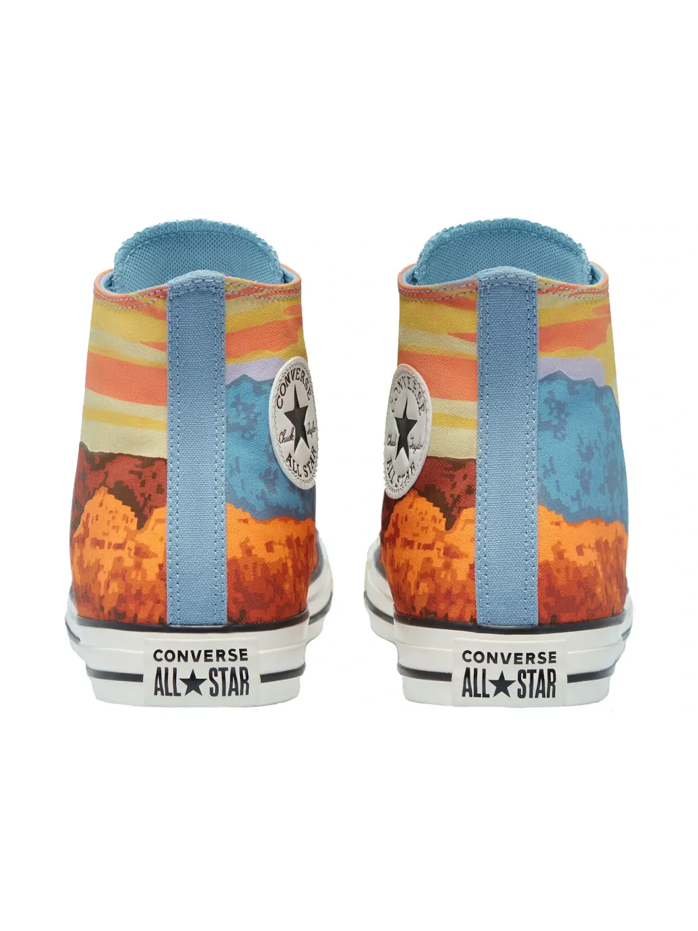 Мужские кроссовки на шнуровке Converse Chuck Taylor All Star Hi — изображение 3 из 3, оранжевый/синий