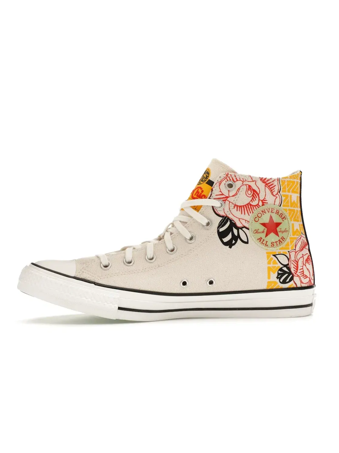 Мужские кеды Converse Chuck Taylor All Star Hi — изображение 4 из 5, кремовый/черный/красный