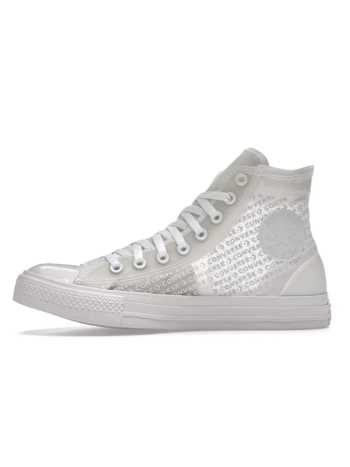 Мужские кроссовки с полупрозрачным верхом Converse Chuck Taylor All Star Hi — изображение 4 из 5, белый/белый/белый