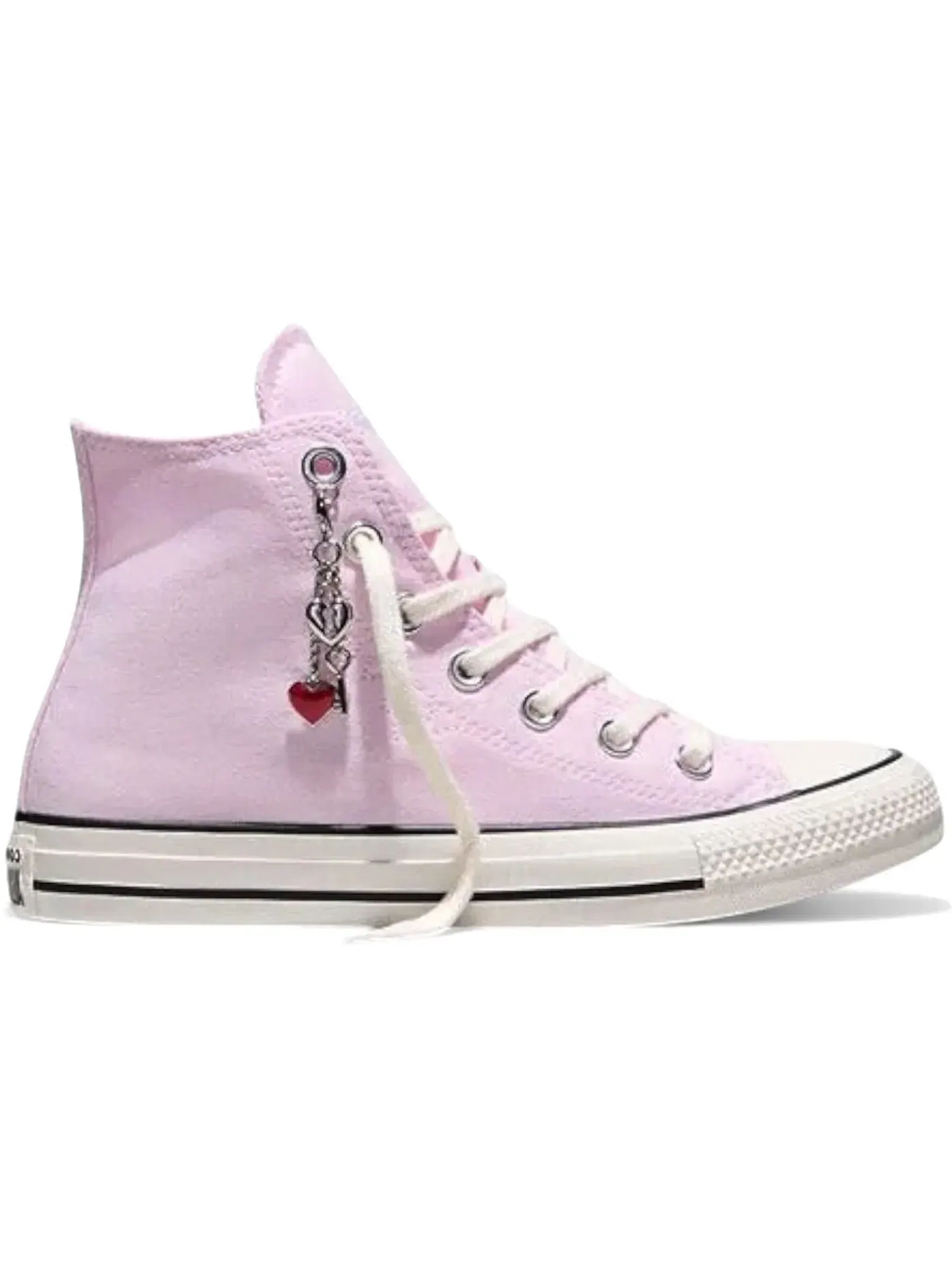Женские кеды с принтом Converse Chuck Taylor All Star Hi — изображение 1 из 2, розовый//красный