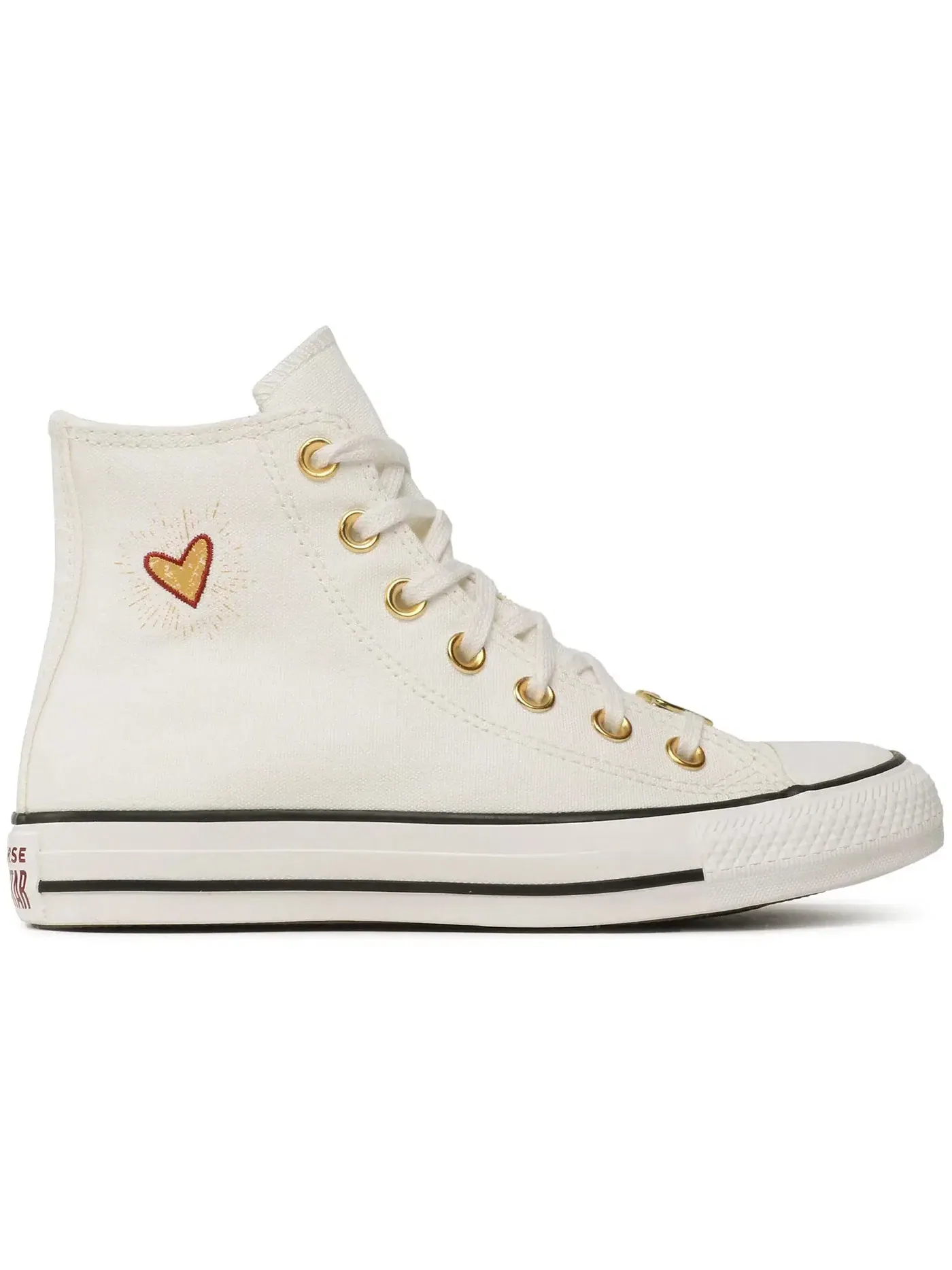 Женские кеды с принтом Converse Chuck Taylor All Star Hi — изображение 1 из 4, винтажный белый/белый