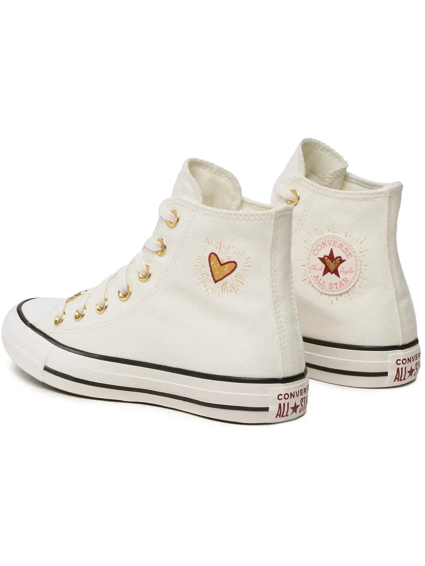 Женские кеды с принтом Converse Chuck Taylor All Star Hi — изображение 4 из 4, винтажный белый/белый