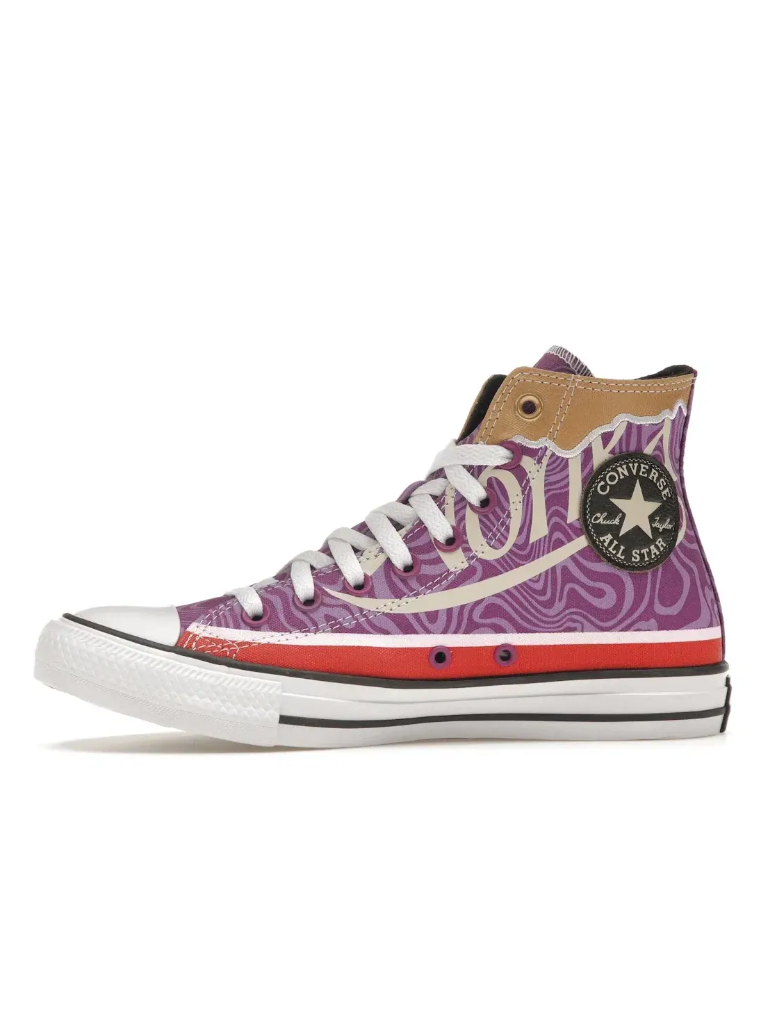 Мужские кроссовки высокие с принтом Converse Chuck Taylor All Star Hi Willy Wonka Swirl — изображение 4 из 5