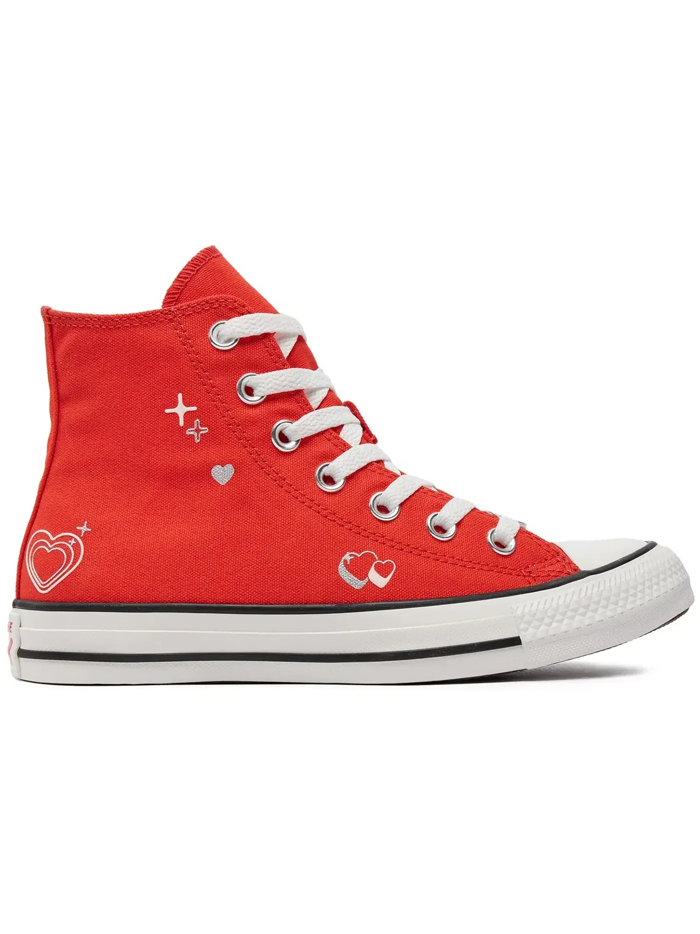 Женские кеды с принтом Converse Chuck Taylor All Star Hi — изображение 1 из 2, винтажный белый/черный