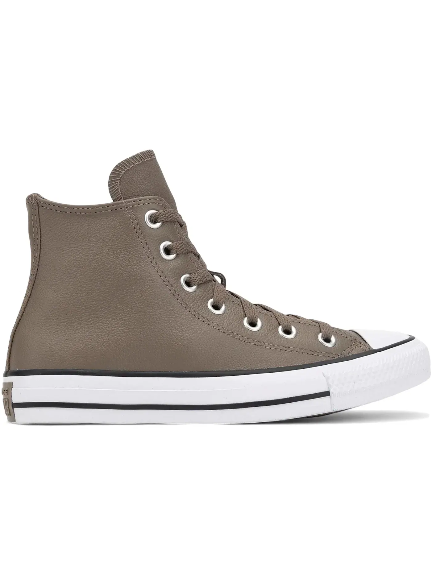 Мужские кроссовки кожаные Converse Chuck Taylor All Star Leather Hi, Classic Taupe/Dark Matter — изображение 1 из 2