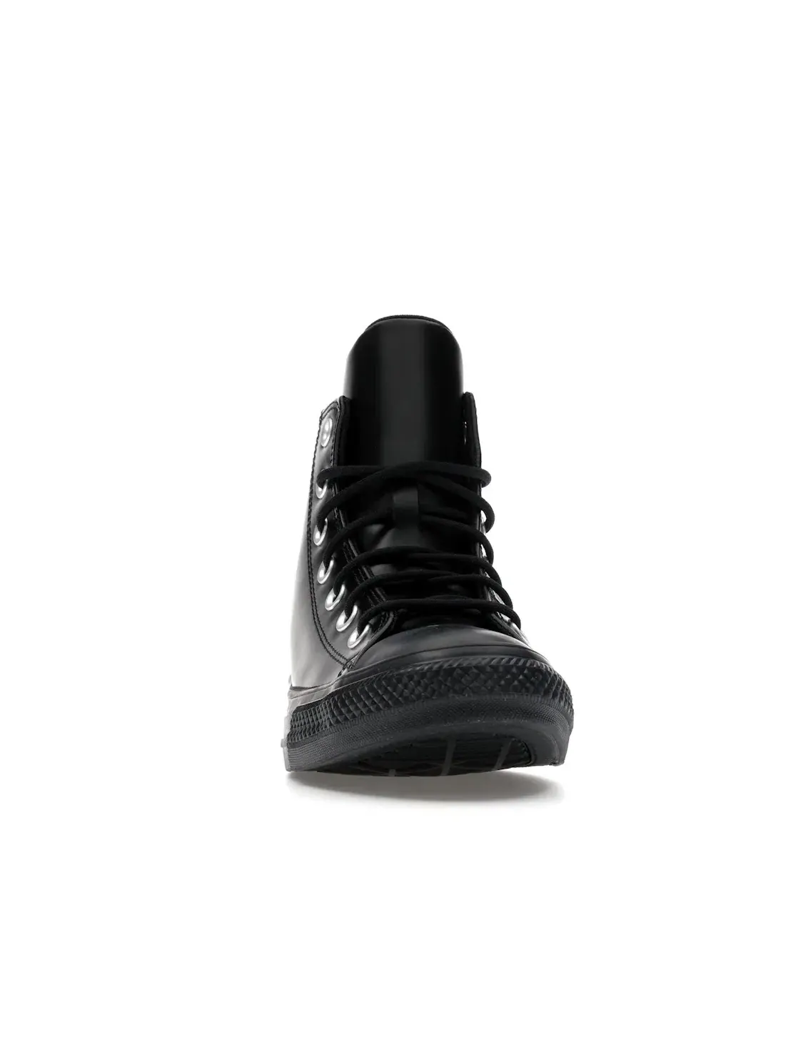 Женские кеды из кожи с высоким голенищем Converse Chuck Taylor All Star Leather Hi — изображение 3 из 5, черный//черный