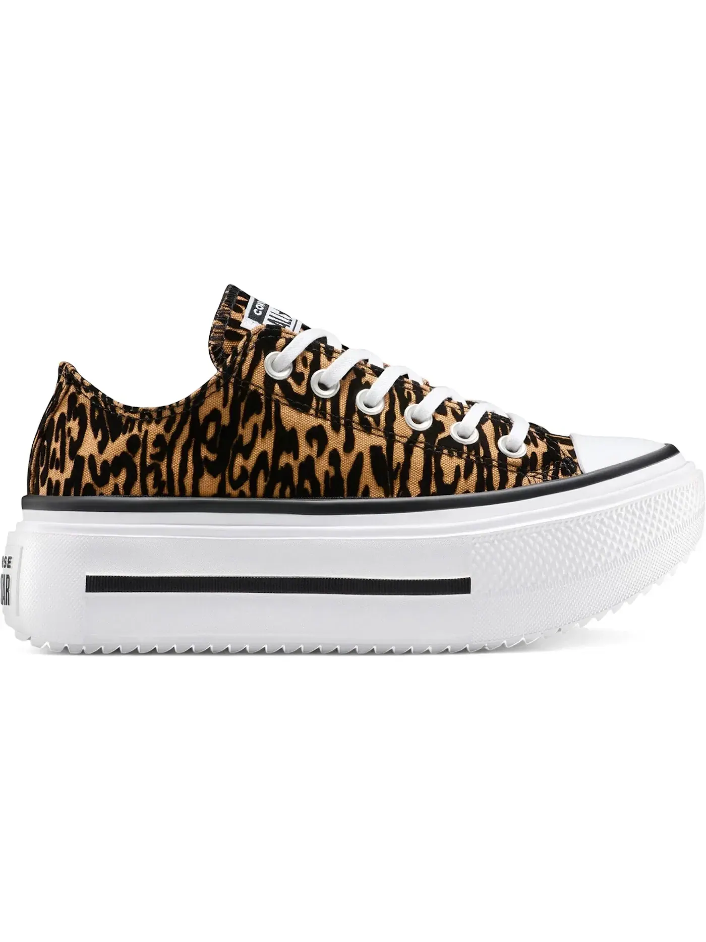 Мужские кроссовки с принтом Converse Chuck Taylor All Star Lift Double Stack Platform — изображение 1 из 2, черный/белый