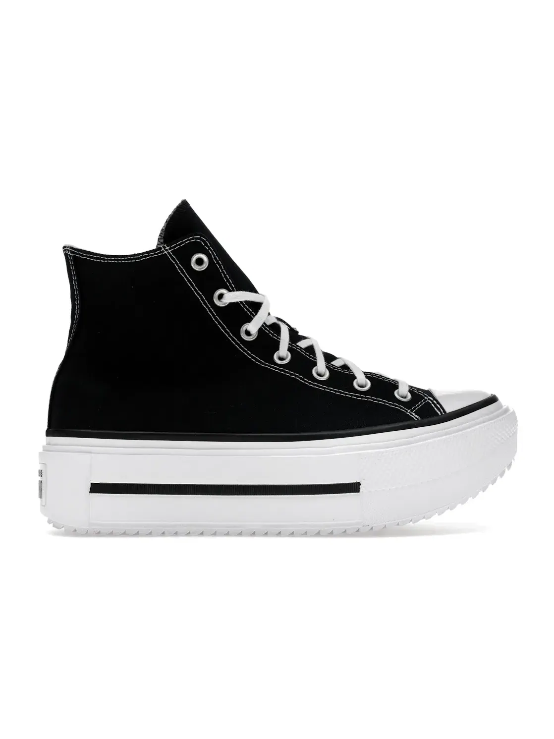 Мужские кроссовки на платформе Converse Chuck Taylor All Star Lift Double Stack Hi — изображение 1 из 5, черный/белый/черный