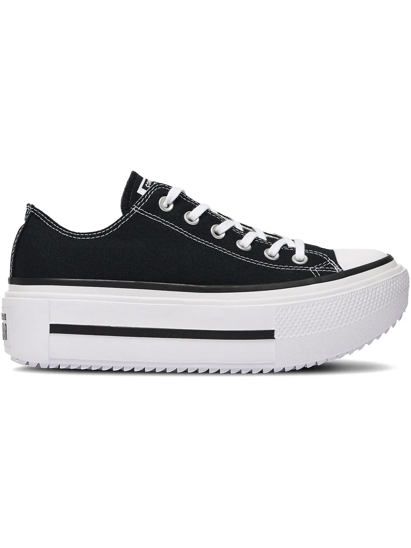 Мужские кроссовки на платформе Converse Chuck Taylor All Star Lift Double Stack Low — изображение 1 из 2, черный/белый/черный