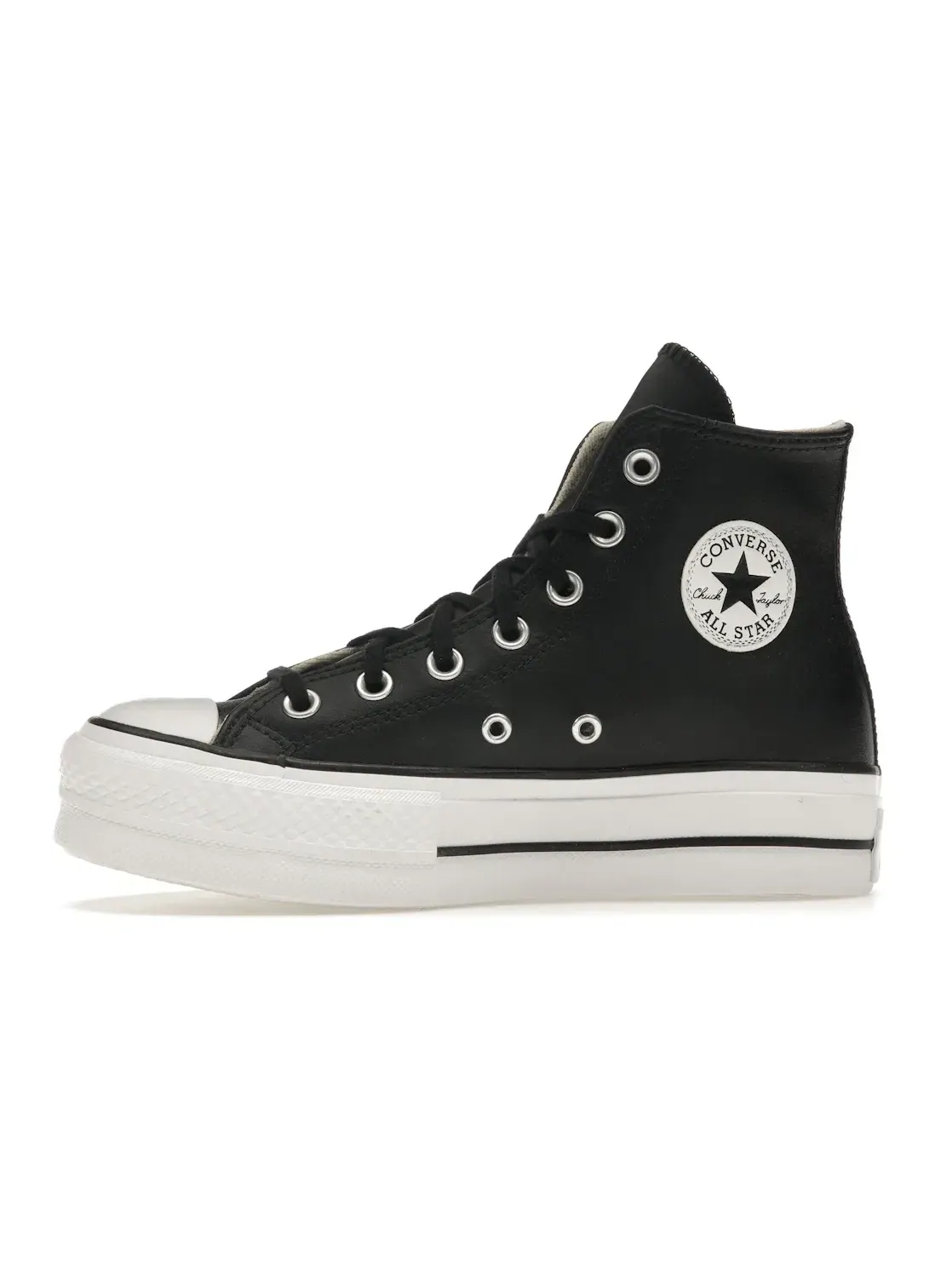 Женские кроссовки на платформе Converse Chuck Taylor All Star Lift Hi Converse — изображение 4 из 5, черный/черный/белый