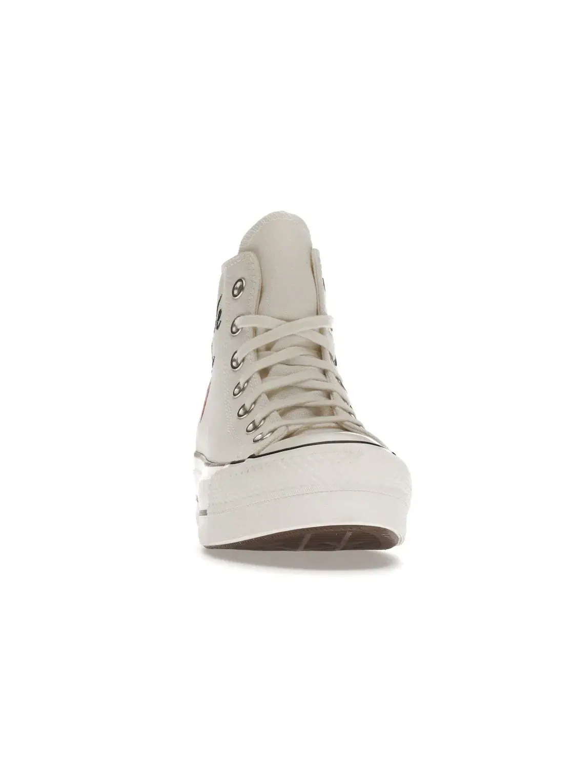 Женские кроссовки высокие Converse Chuck Taylor All Star Lift Hi Made With Love — изображение 3 из 5, винтажный белый//черный