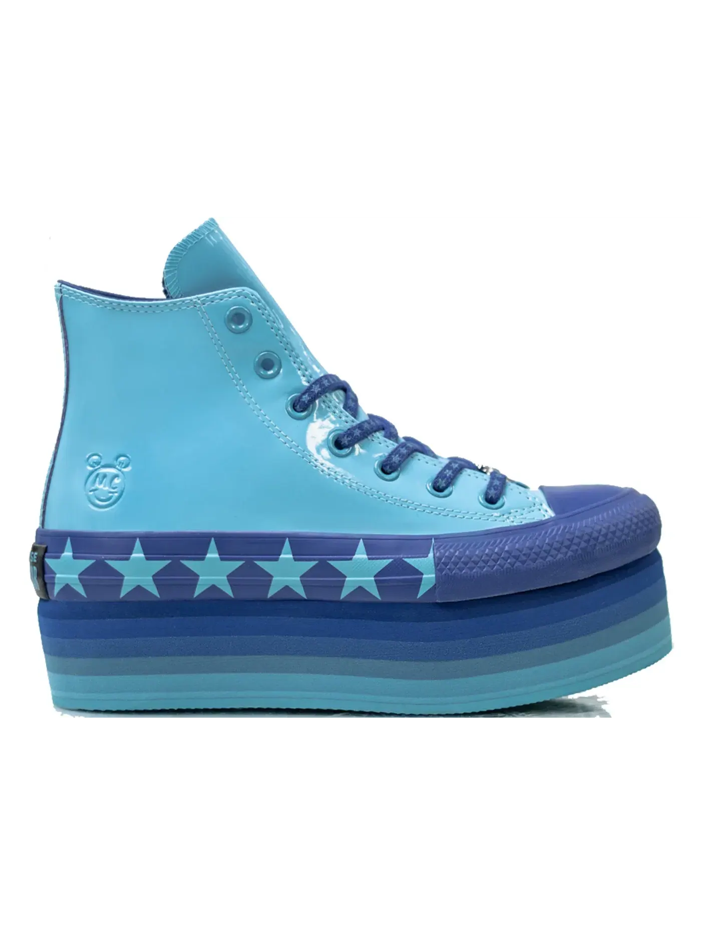 Женские кеды с завышенной подошвой Converse Chuck Taylor All Star — изображение 1 из 2, синий/синий