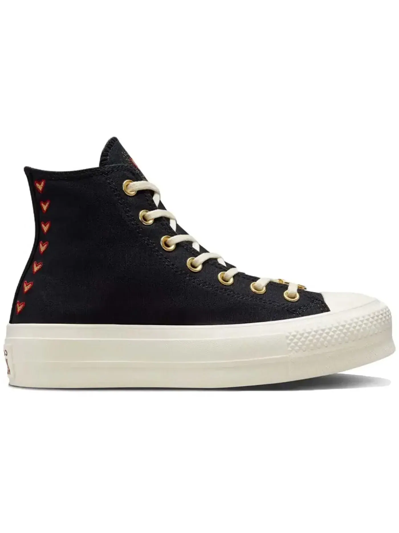Женские кроссовки с принтом Converse Chuck Taylor All Star Lift Hi Converse — изображение 1 из 2, черный